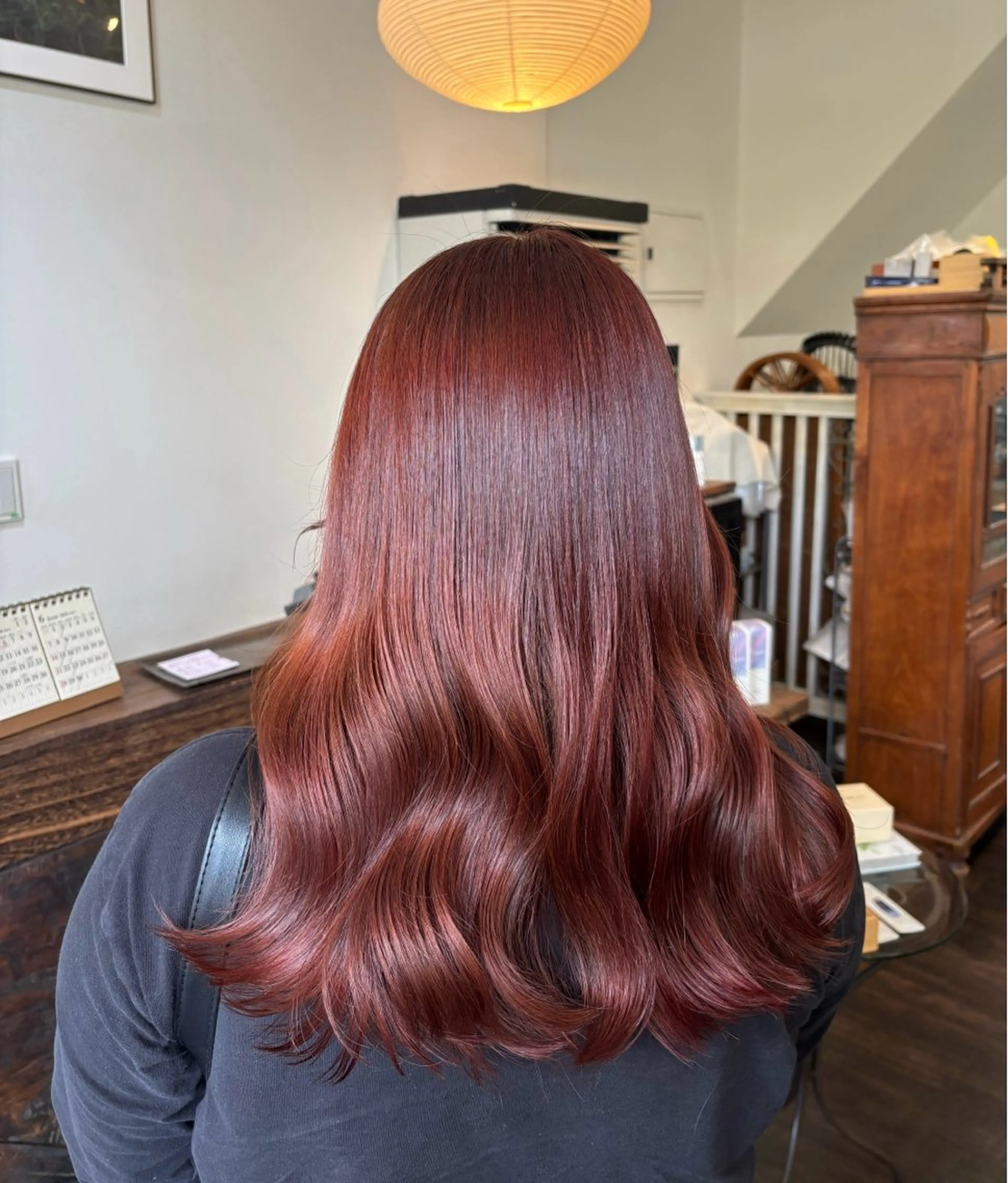 ロング カット ヘアカラー hair bulb所属・三國 栞音のヘアスタイル