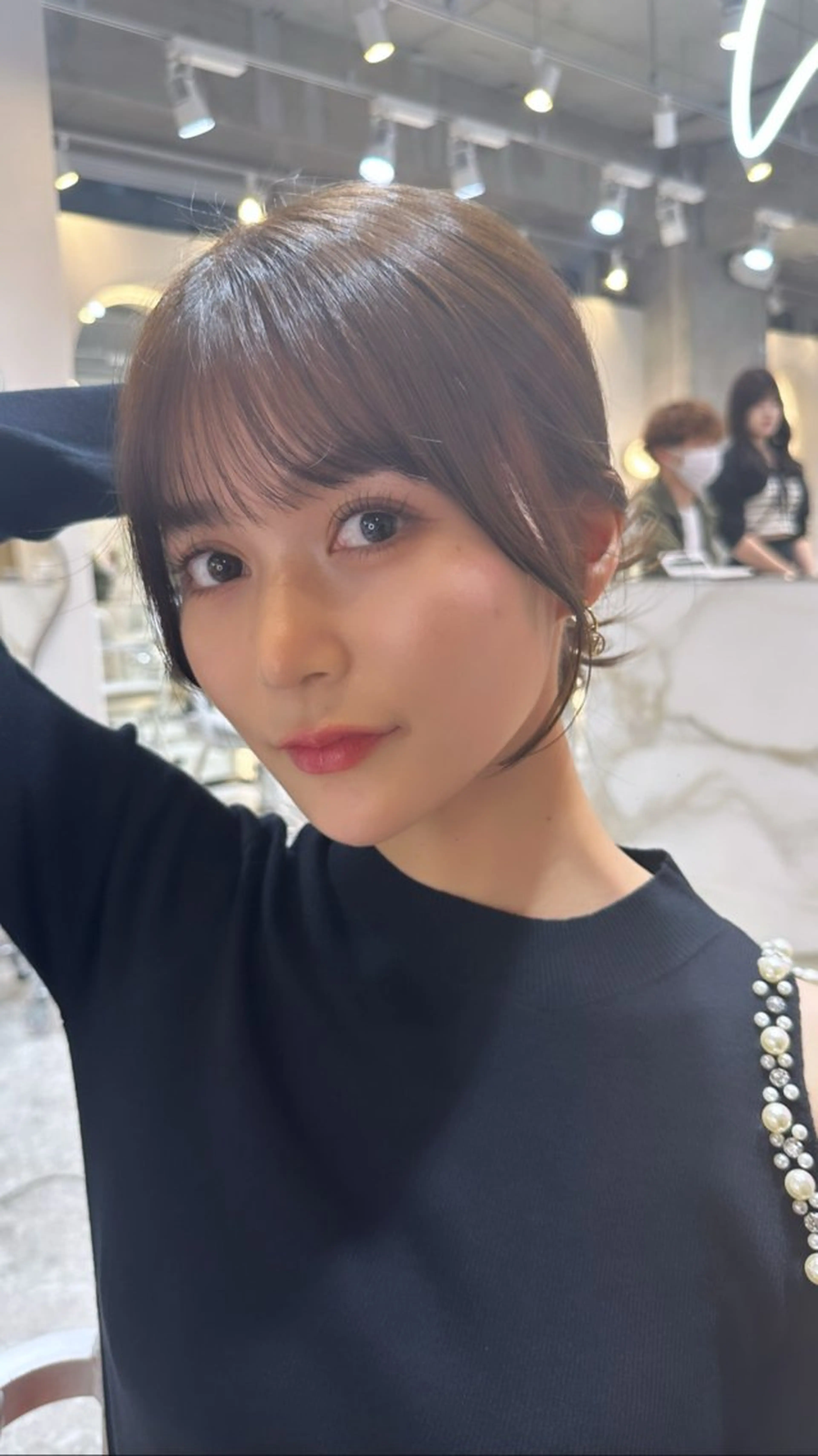 ミディアム カラー 新宿/韓国レイヤー 髪質改善カラー/角所のヘアスタイル