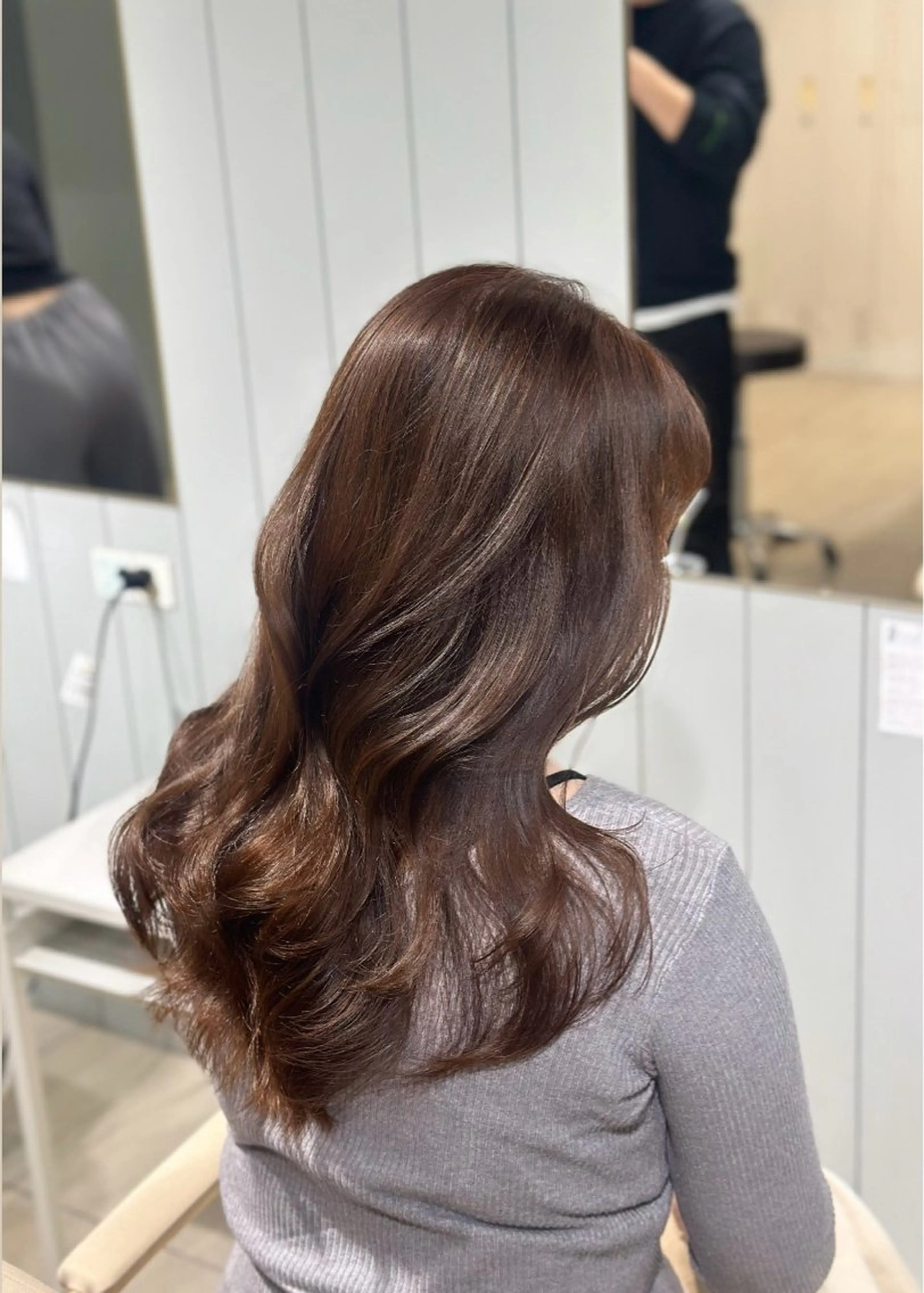 ロング カラー グレージュ ヨシンモリ 韓国ヘア/髪質改善 /natsuki🧸のヘアスタイル
