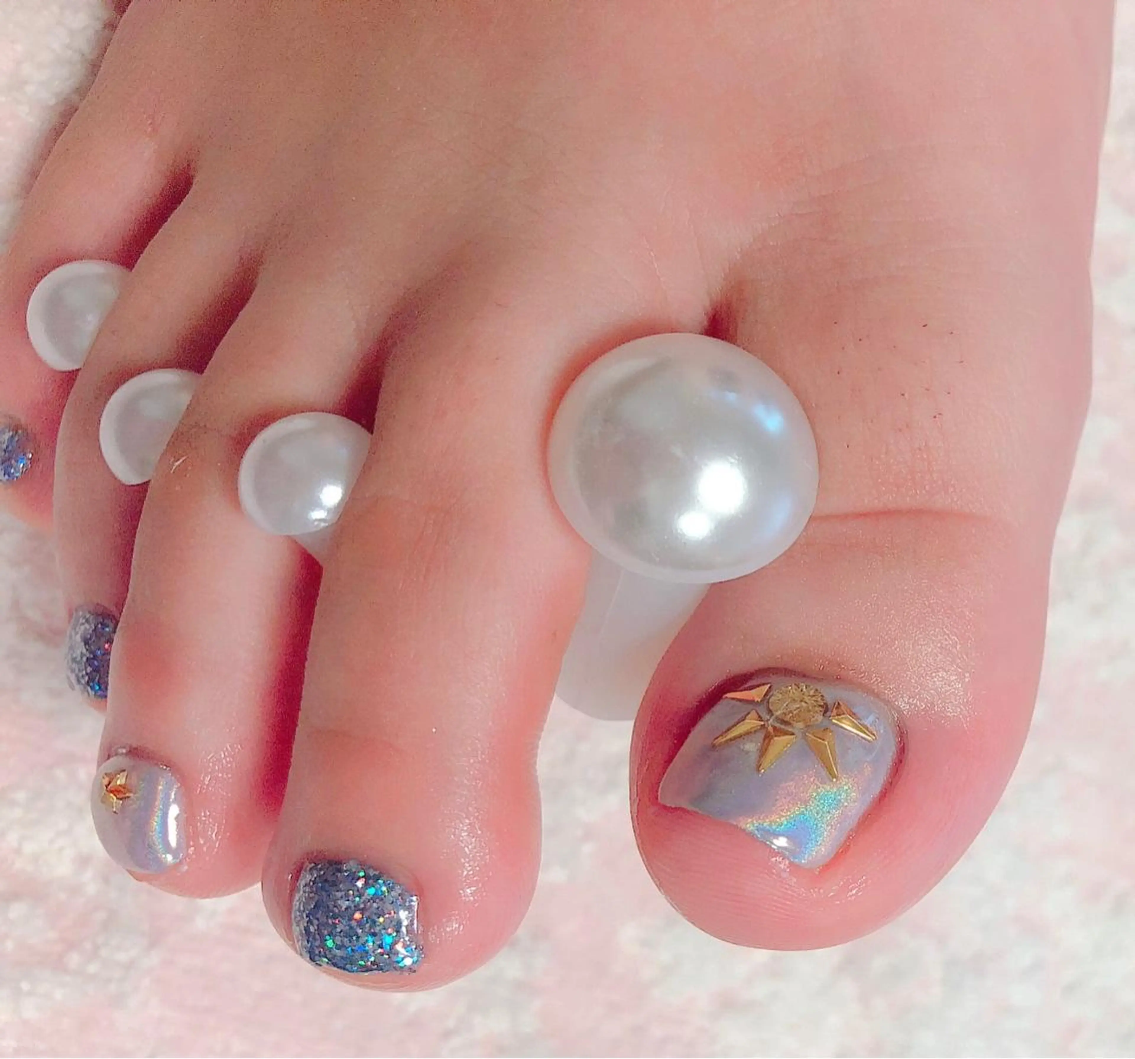 ネイル キラキラネイル CROWN プライベートサロンのネイルデザイン