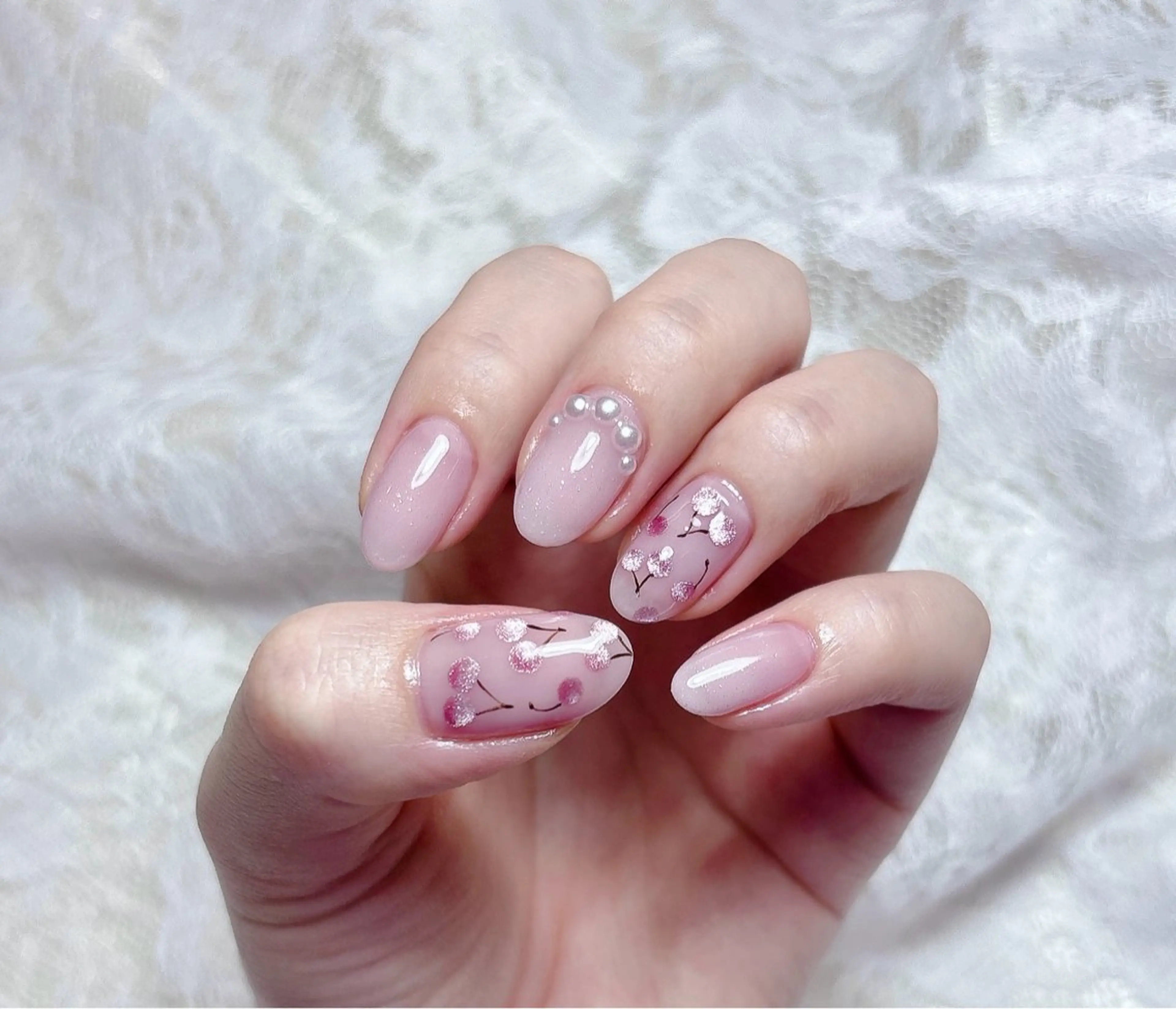 ネイル アートネイル グラデーション マグネットネイル ハンドネイル FLARE NAIL フレアネイルのネイルデザイン