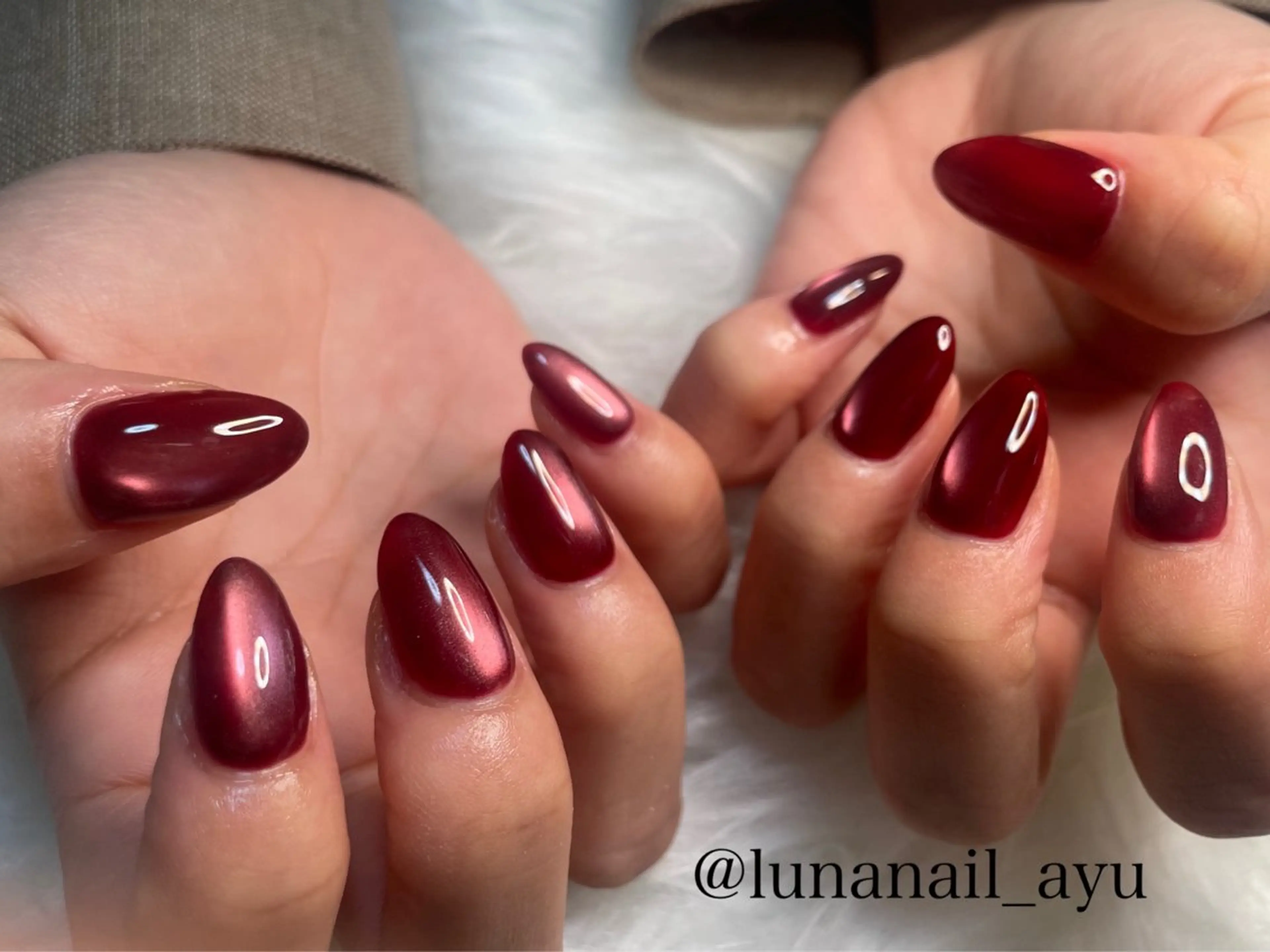 ネイル マグネットネイル ハンドネイル LUNA NAIL ayuのネイルデザイン