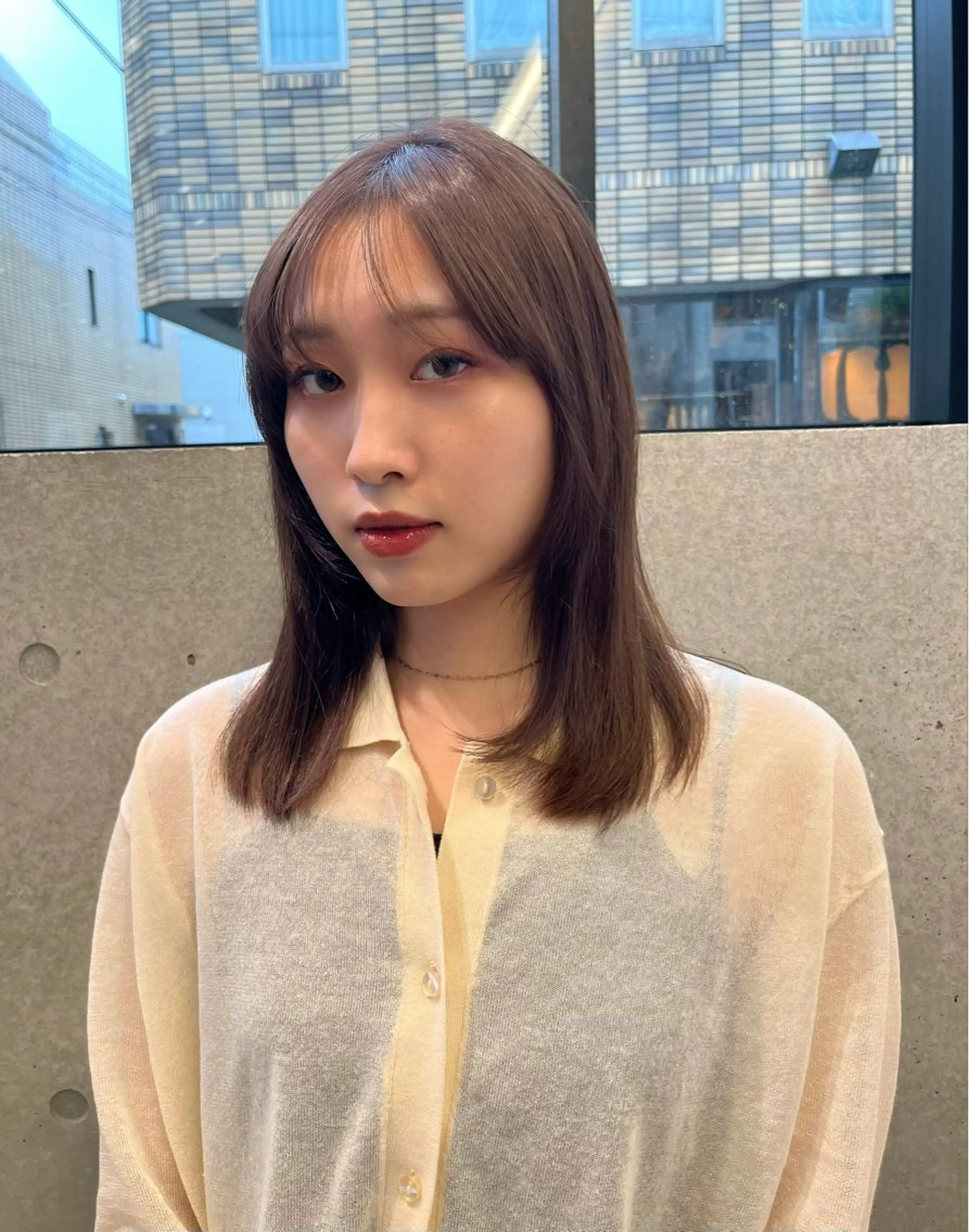 ミディアム カラー 似合わせ特化/レイヤ ーカット/mikuのヘアスタイル