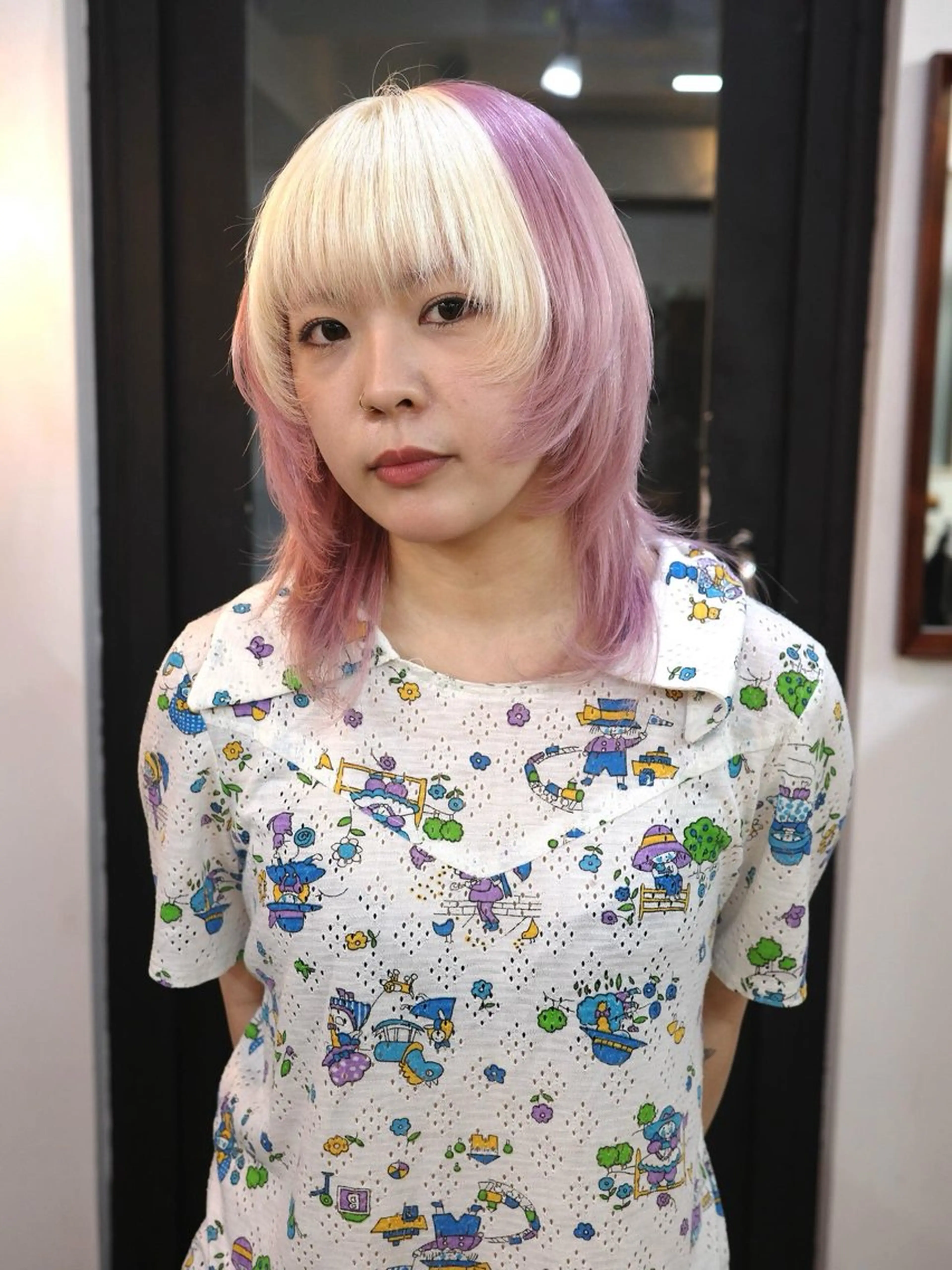 ミディアム カラー ハイトーンカラー ⭐️NAZUNAのヘアスタイル