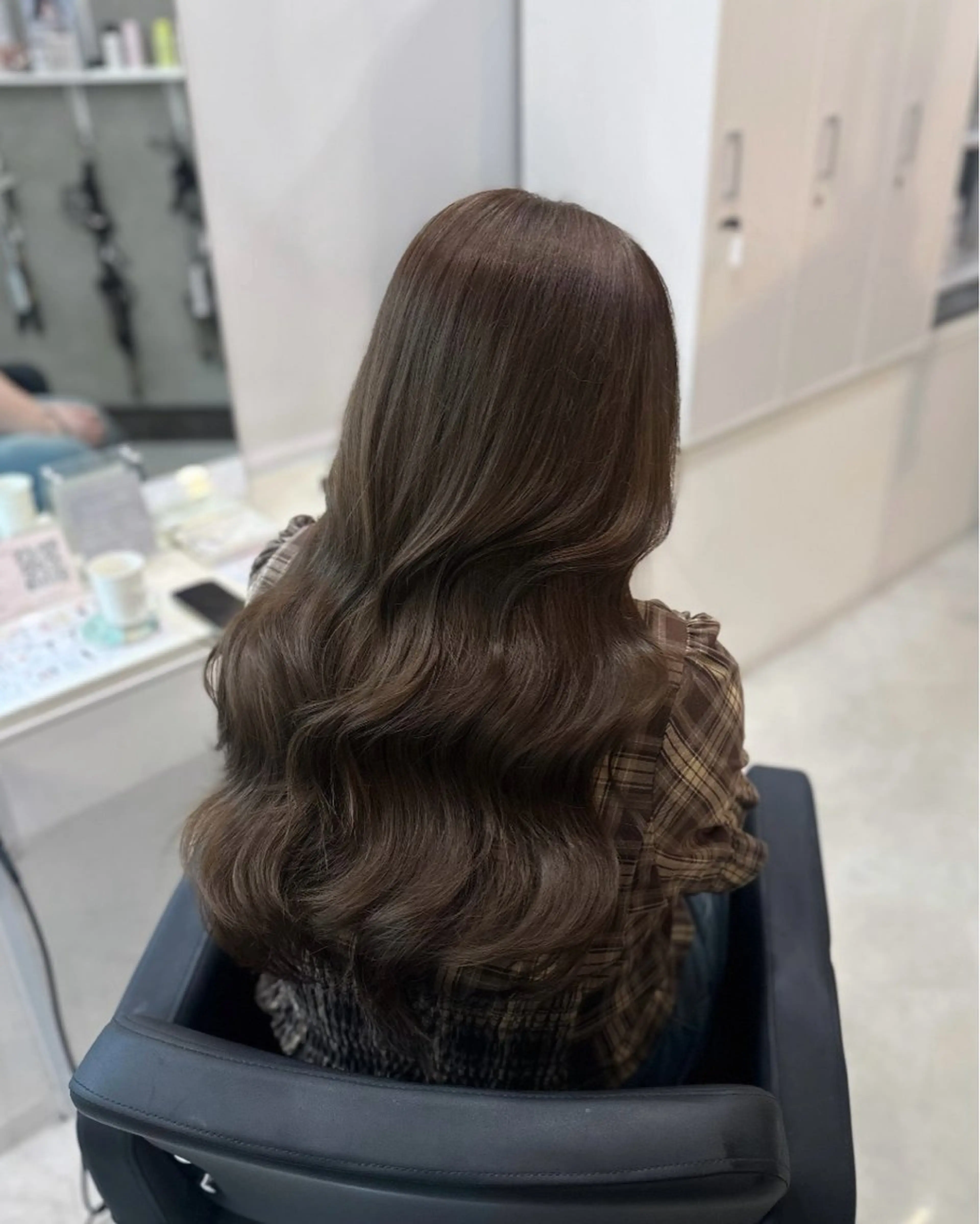 ロング カラー ブラウンカラー オレンジ カット ヘアカラー トリートメント 韓国ヘア/髪質改善 /natsuki🧸のヘアスタイル