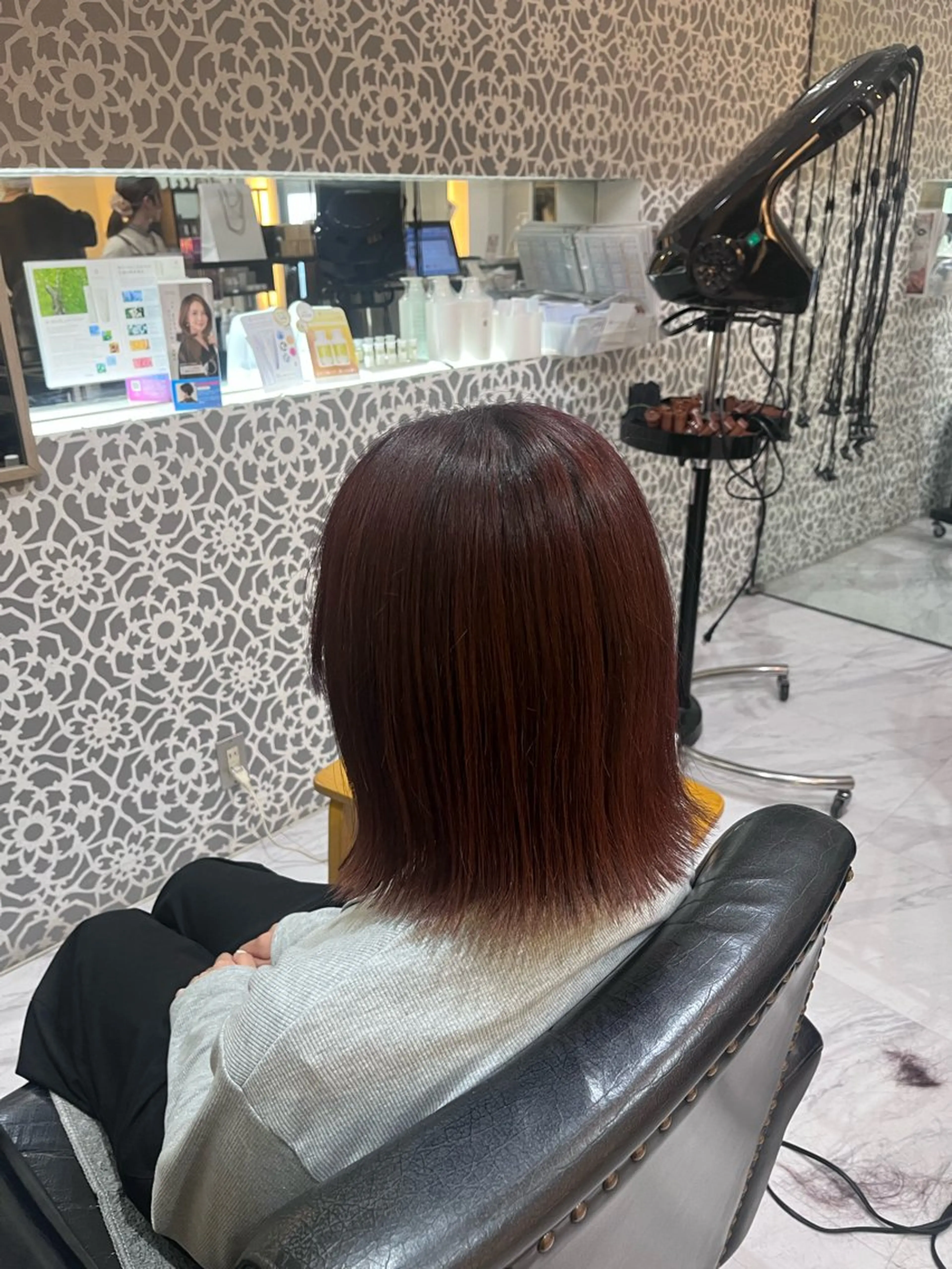 ミディアム カラー ヘアカラー 田中 宥衣のヘアスタイル