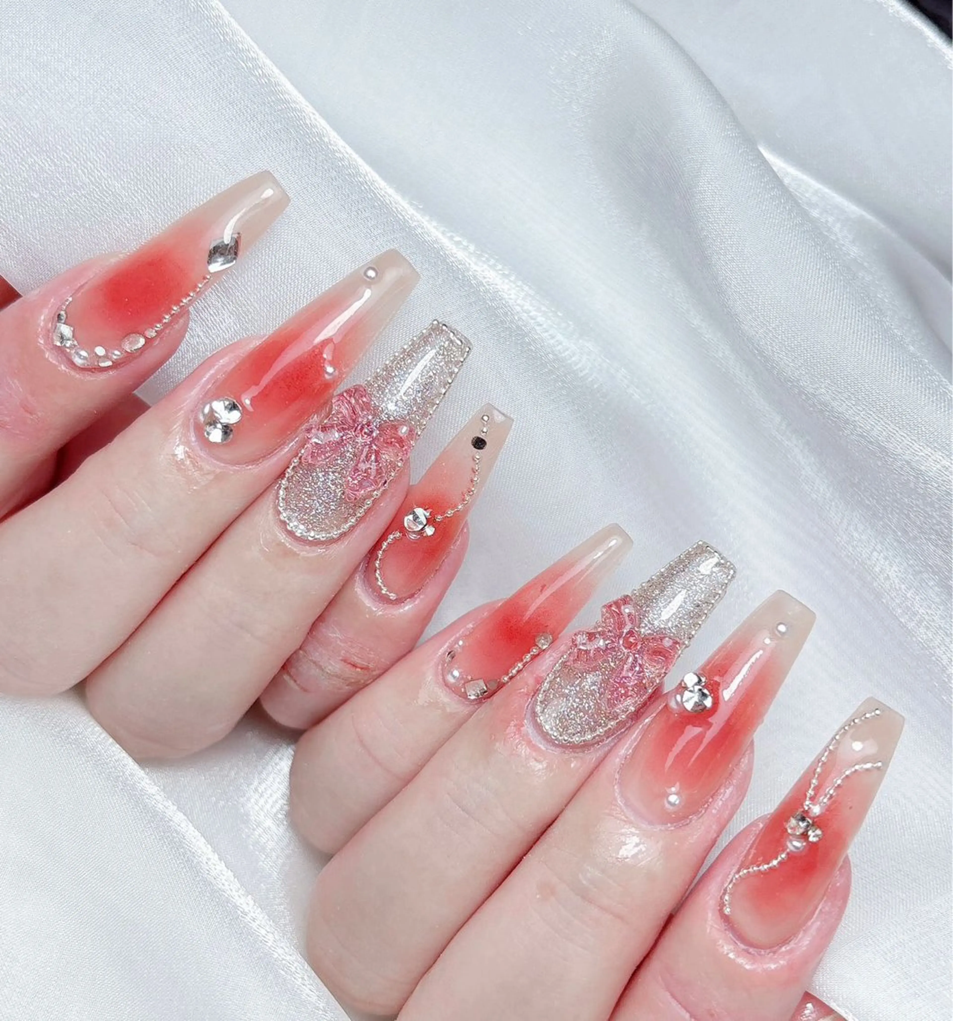 ネイル ハンドネイル M🌷nail 長さだし専門店のネイルデザイン