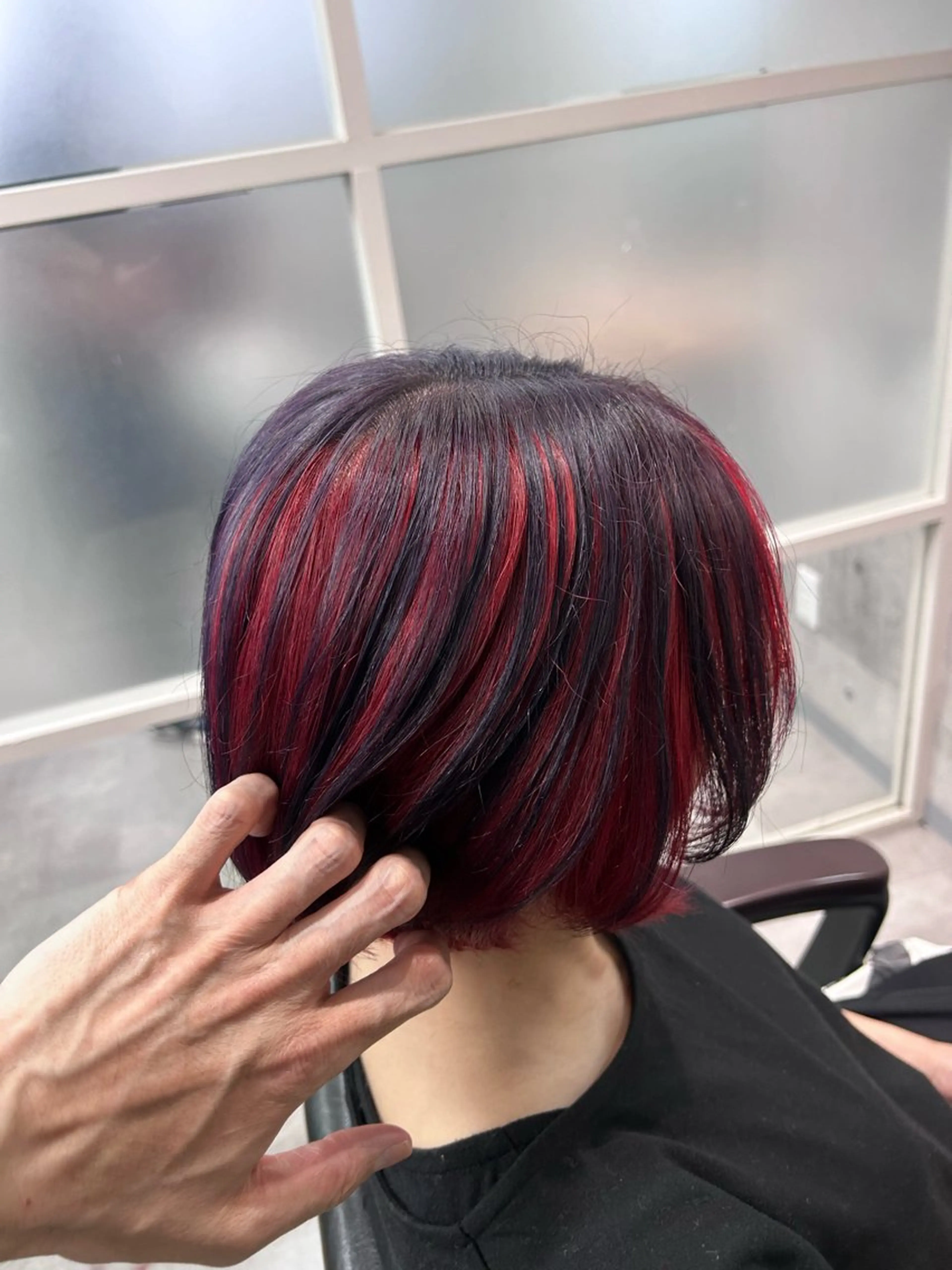 ショート カラー アクアカラー バレイヤージュ ブリーチ ケアブリーチ ケアカラー ヘアカラー トリートメント newi赤羽 ✂️KEN✂️のヘアスタイル