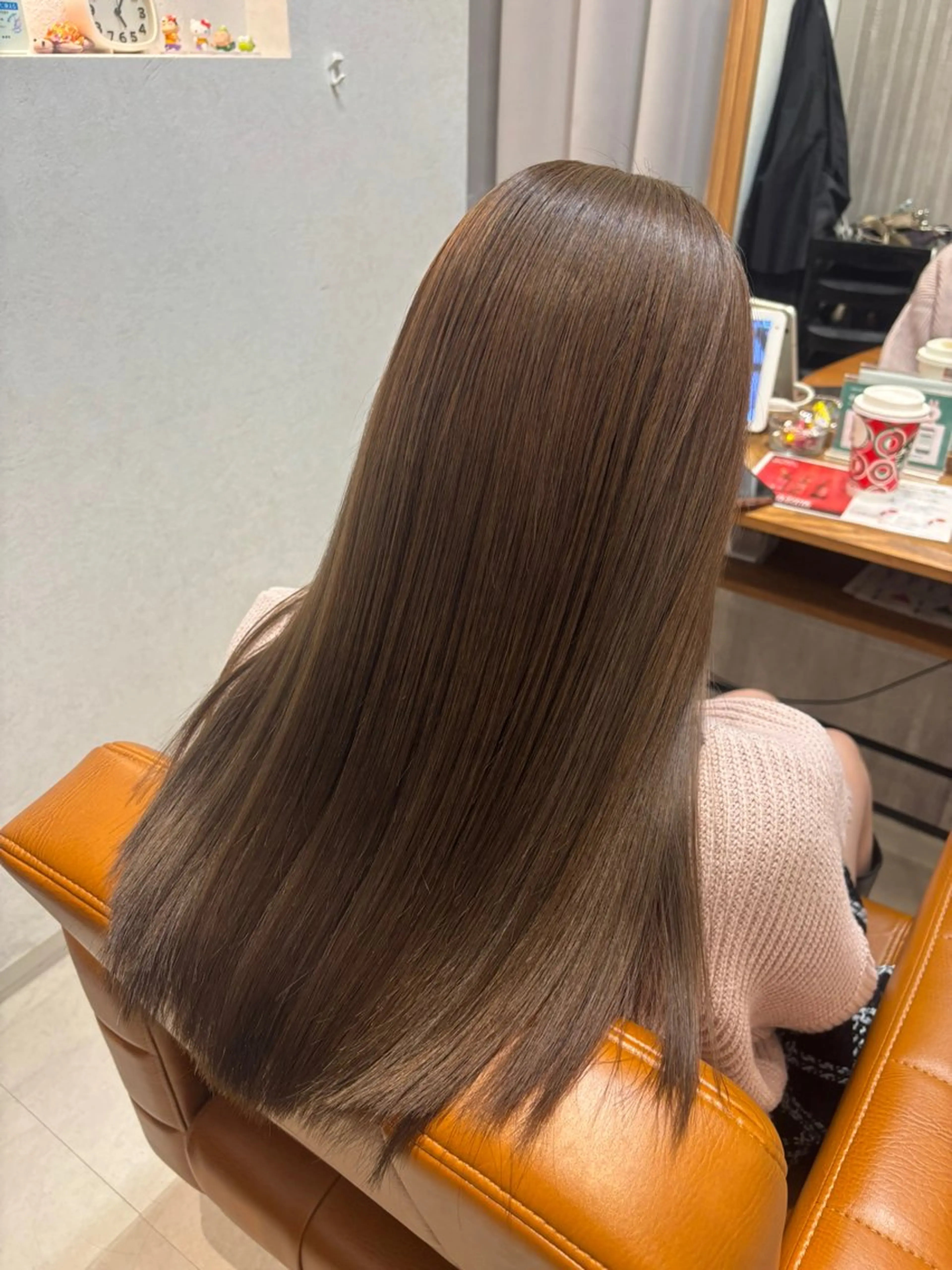 ロング カラー カット ヘアカラー トリートメント 【完全個室】髪質改善 暖色カラー/山崎唯奈のヘアスタイル