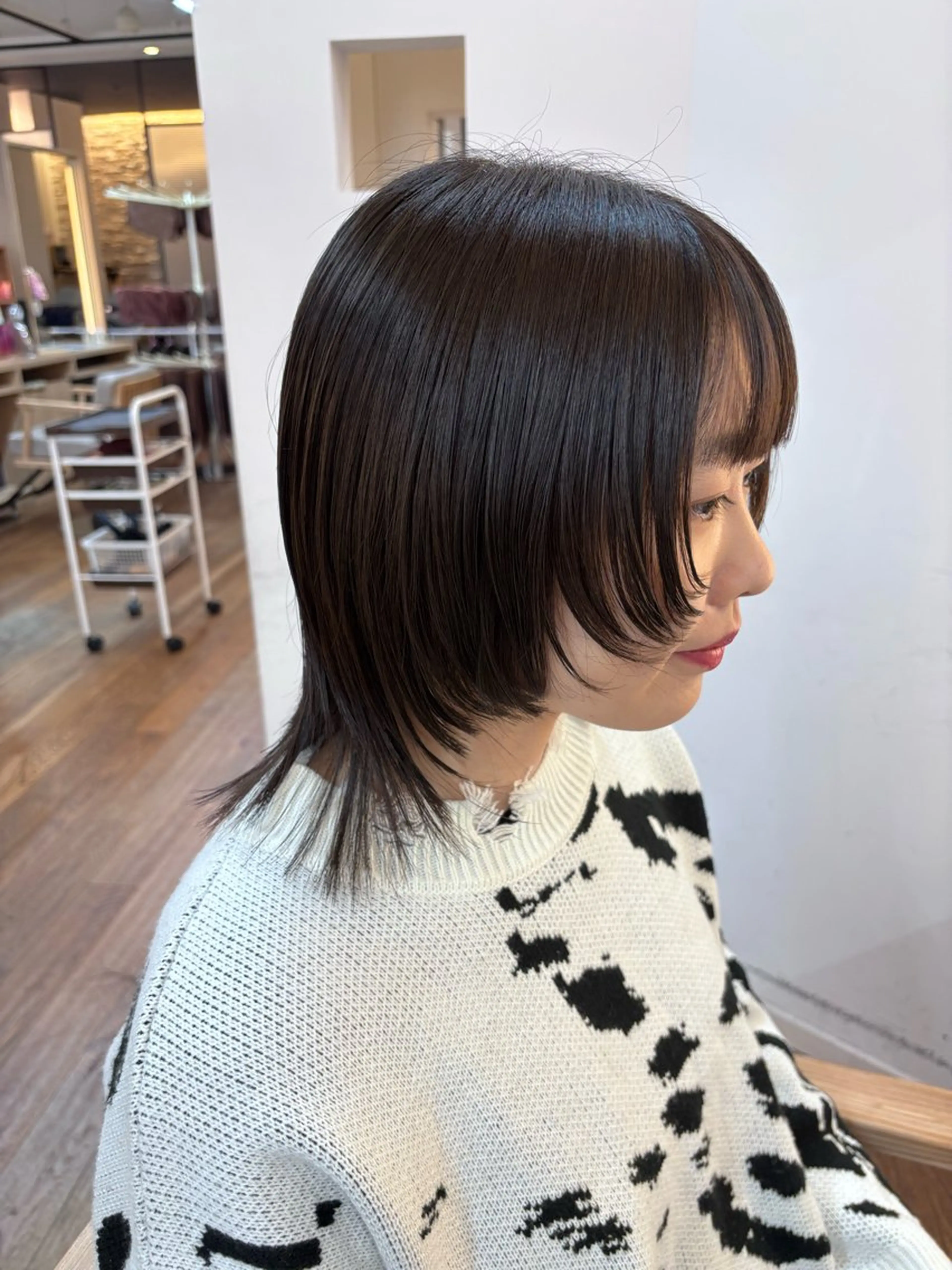 ショート 顔周りカット レイヤーカット 小顔カット ウルフカット ショート/ボブ 福士愛里のヘアスタイル