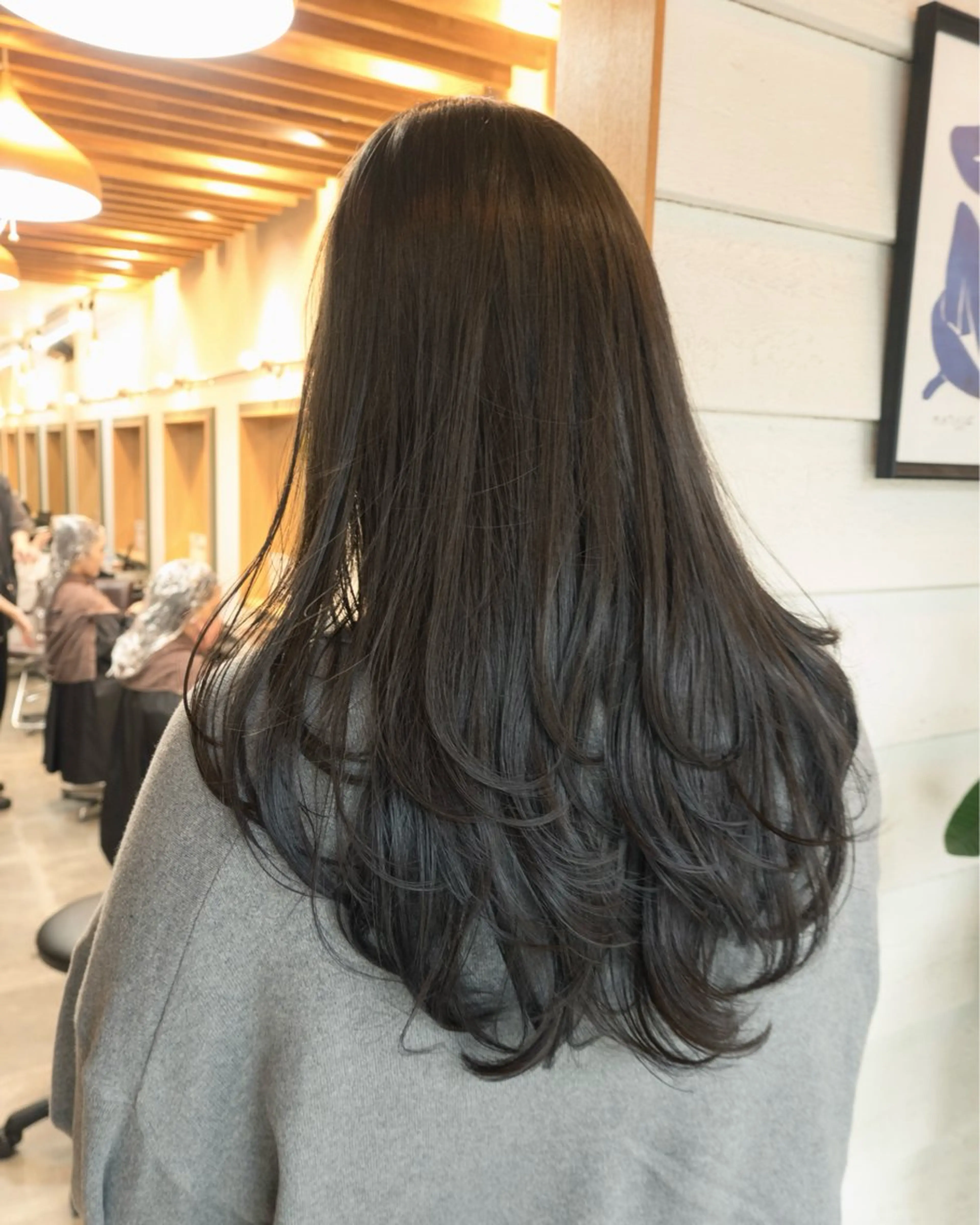 ロング カット 韓国レイヤー　船橋 徒歩5分/小川友美のヘアスタイル