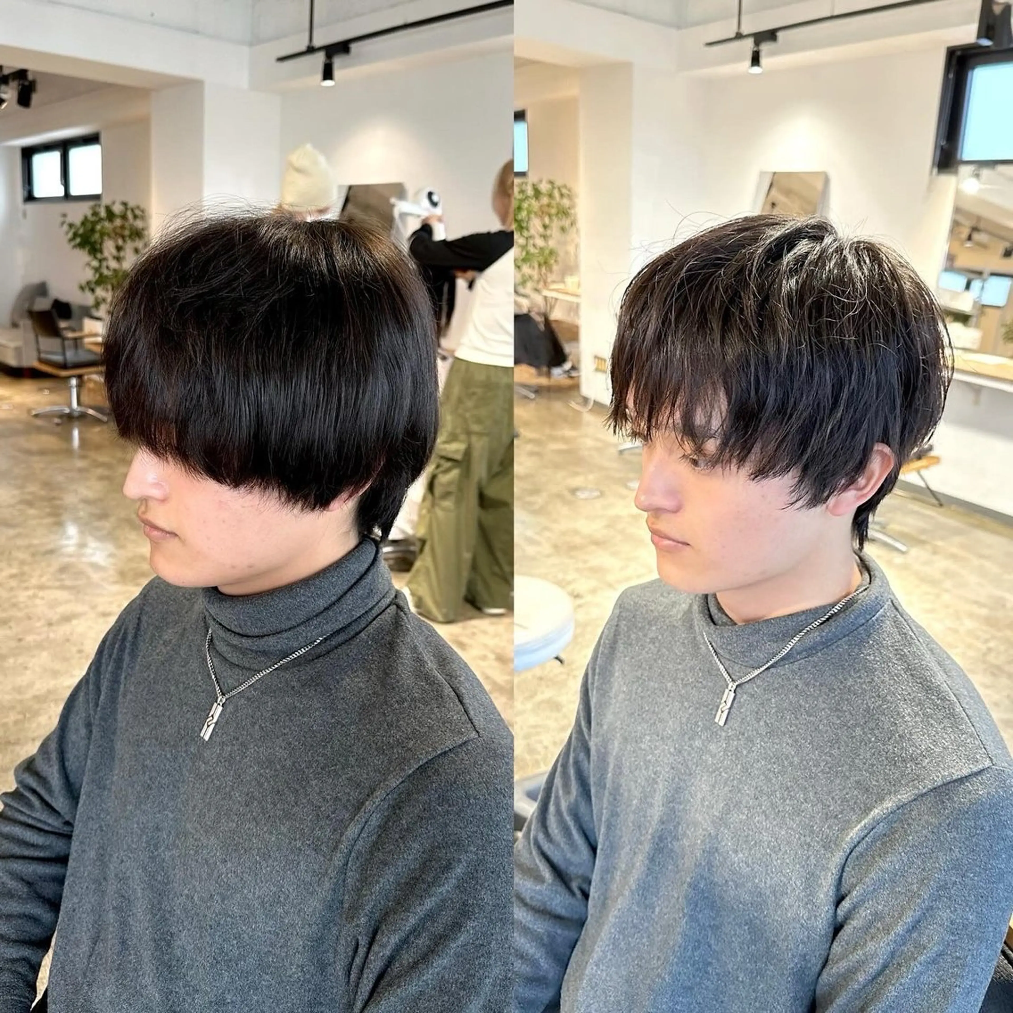 メンズ ダウンパーマ メンズ韓国風 韓国マッシュ マッシュ メンズパーマ カット パーマ トリートメント 骨格補正施術/メンズ 専門美容師/YUYAのヘアスタイル
