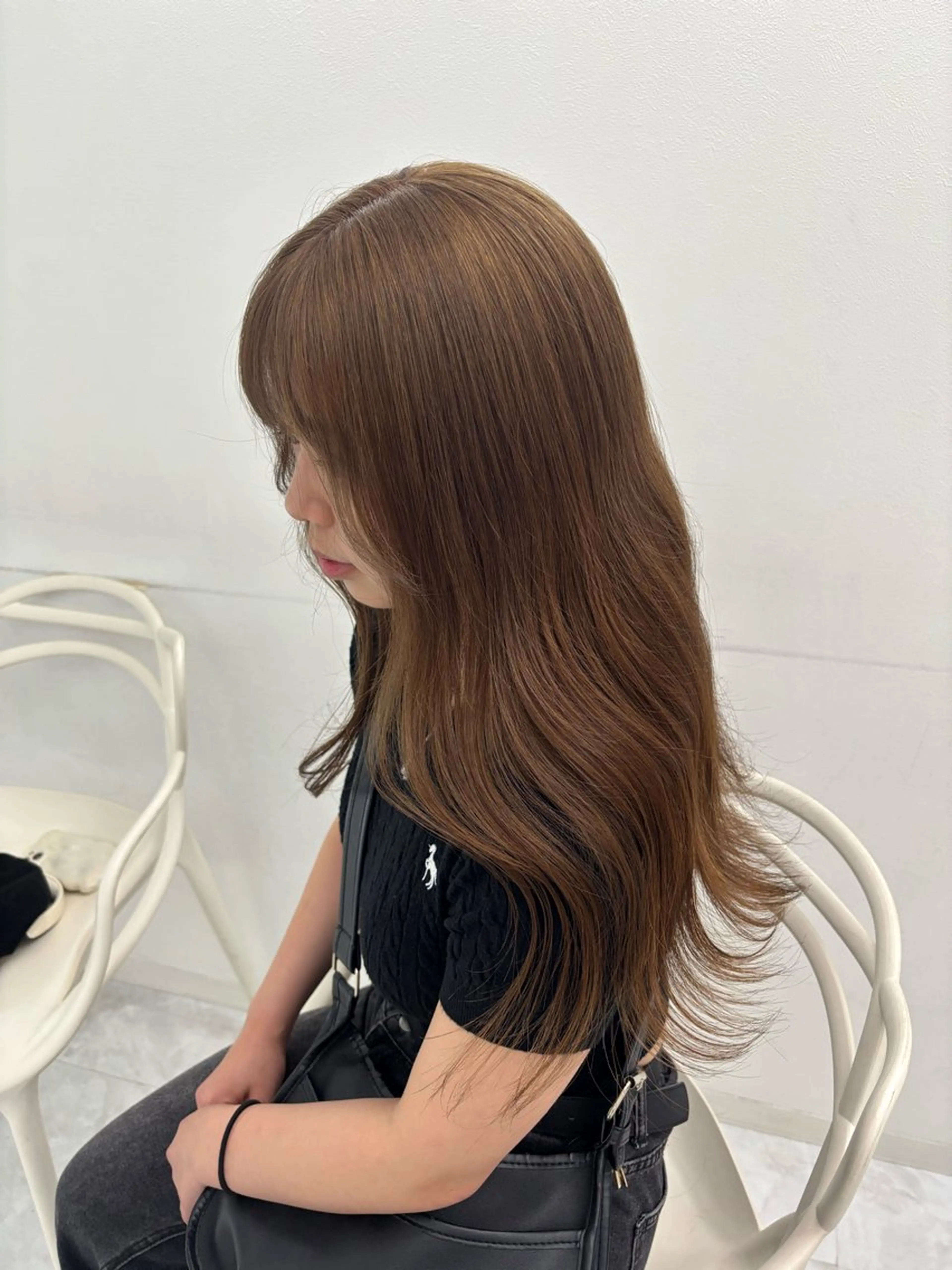 ロング ヘアカラー Wカラー/暖色/べ ージュりく©︎🐝のヘアスタイル