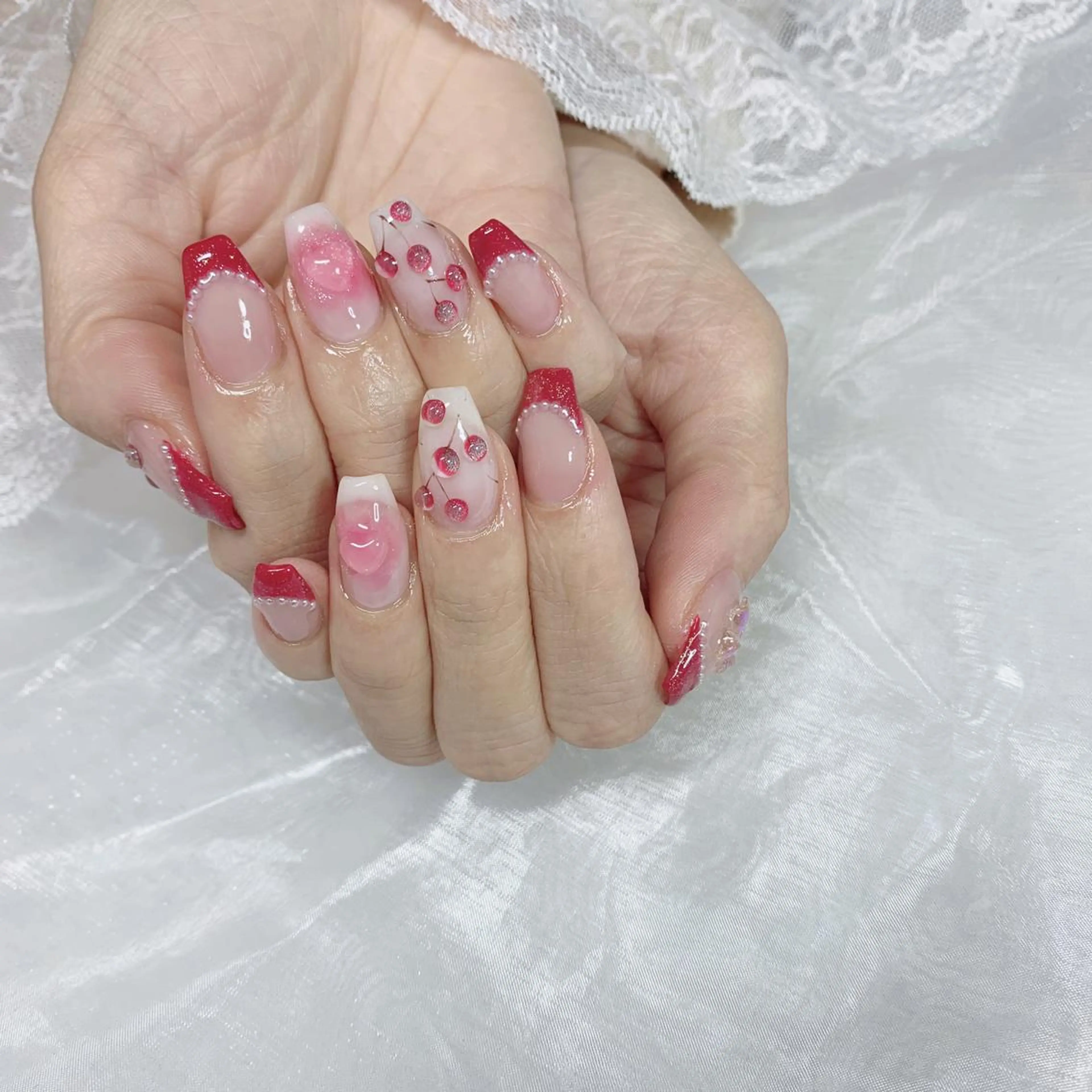 ネイル ハンドネイル La neige* yuki 🥯🍑のネイルデザイン