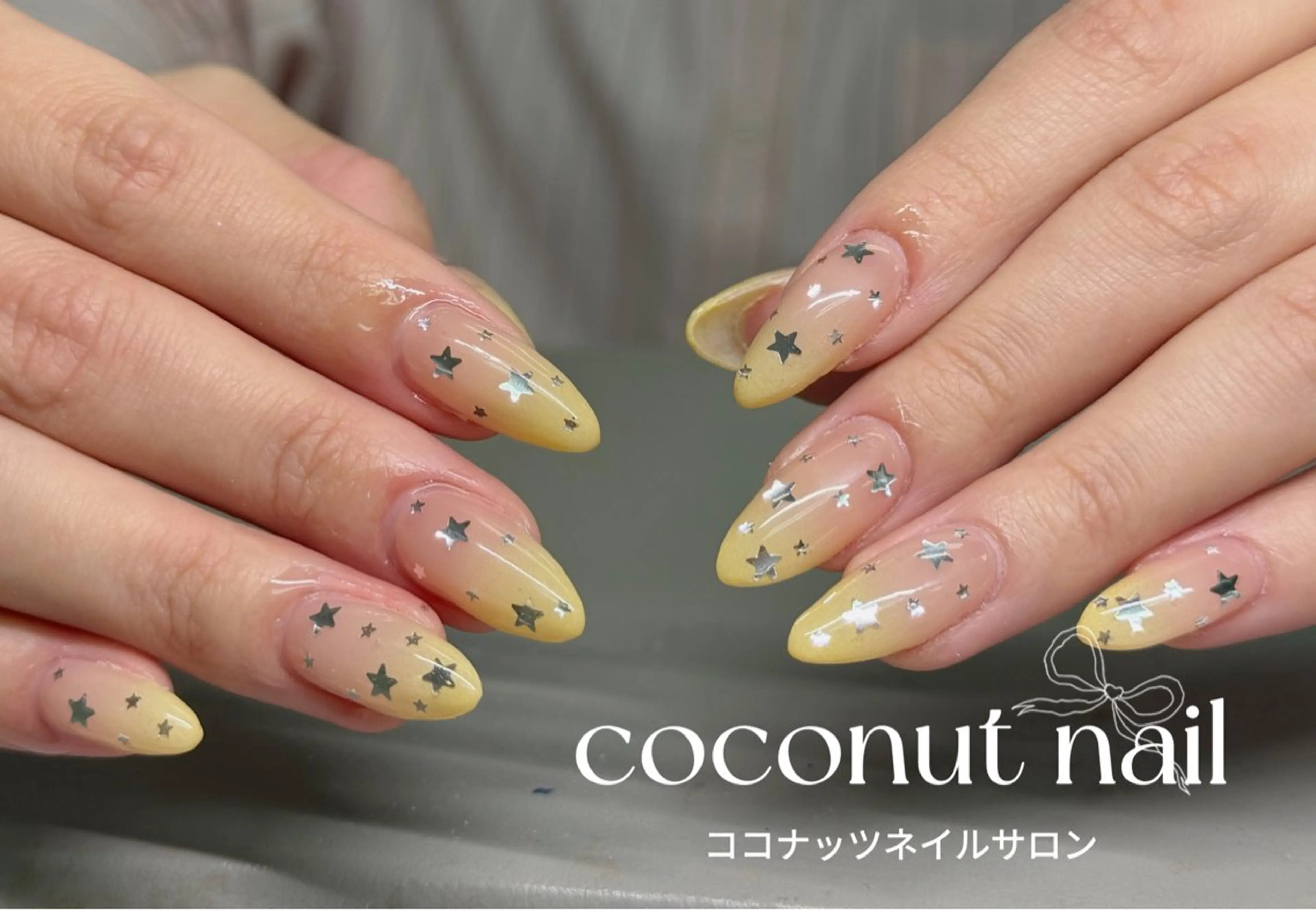 ネイル べっ甲ネイル フレンチネイル キラキラネイル マグネットネイル 大理石ネイル(マーブル) ハンドネイル 神田 ココナッツのネイルデザイン