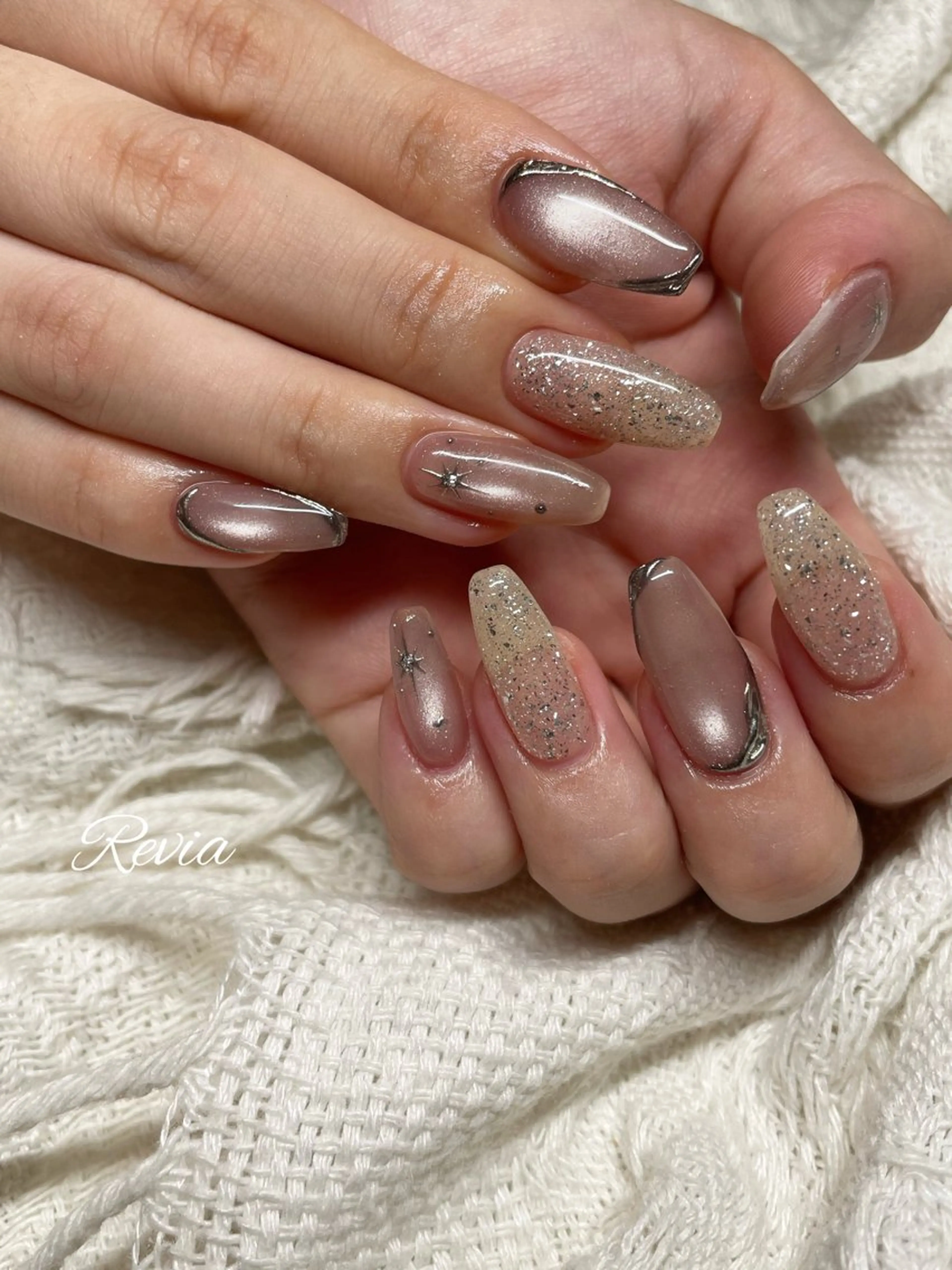 ネイル ハンドネイル revia所属・ERI Nailistのネイルデザイン