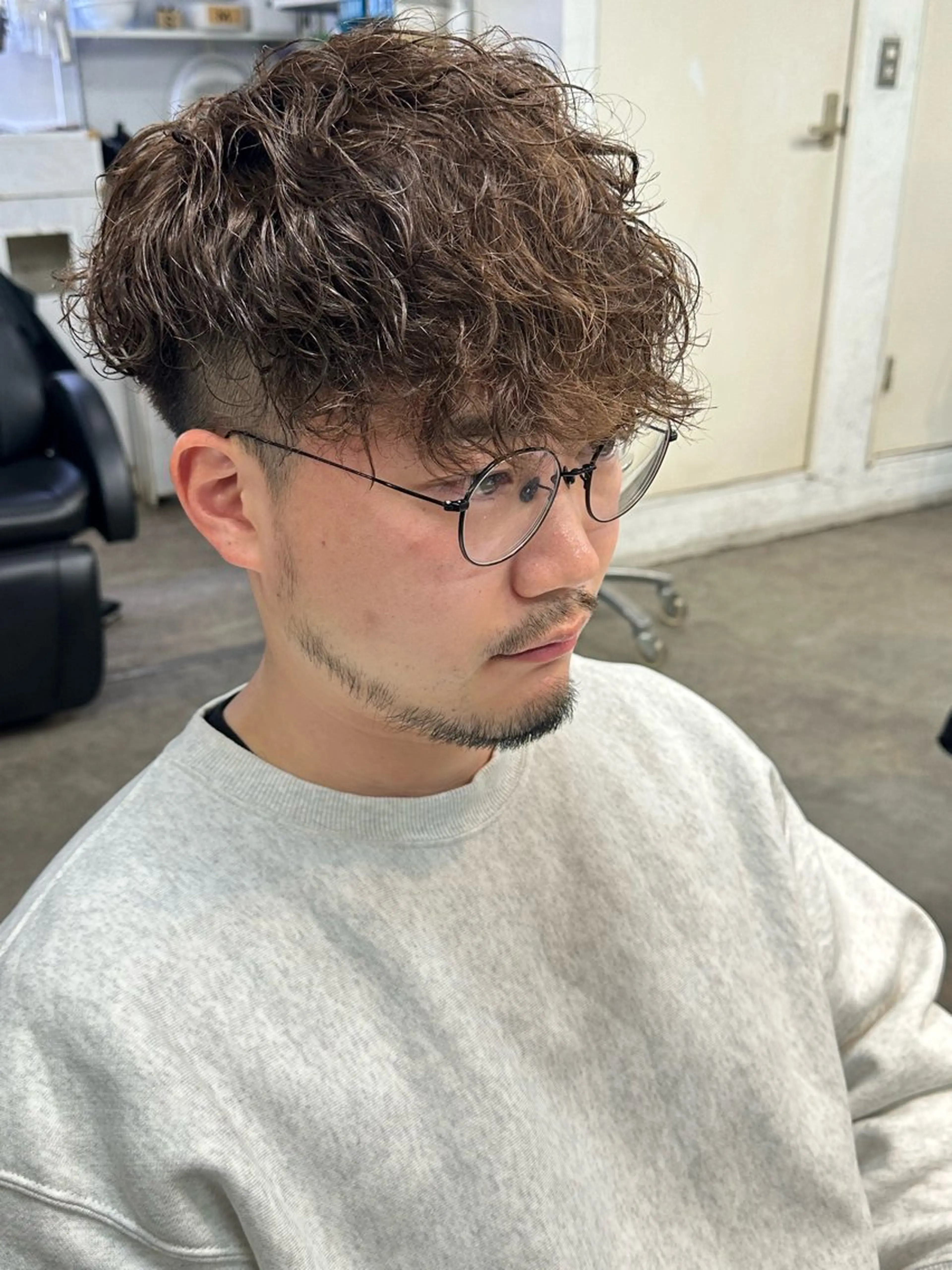 パーマ メンズ fifth men's原宿所属・fifth/原宿/ シャドウパーマ/カズのヘアスタイル