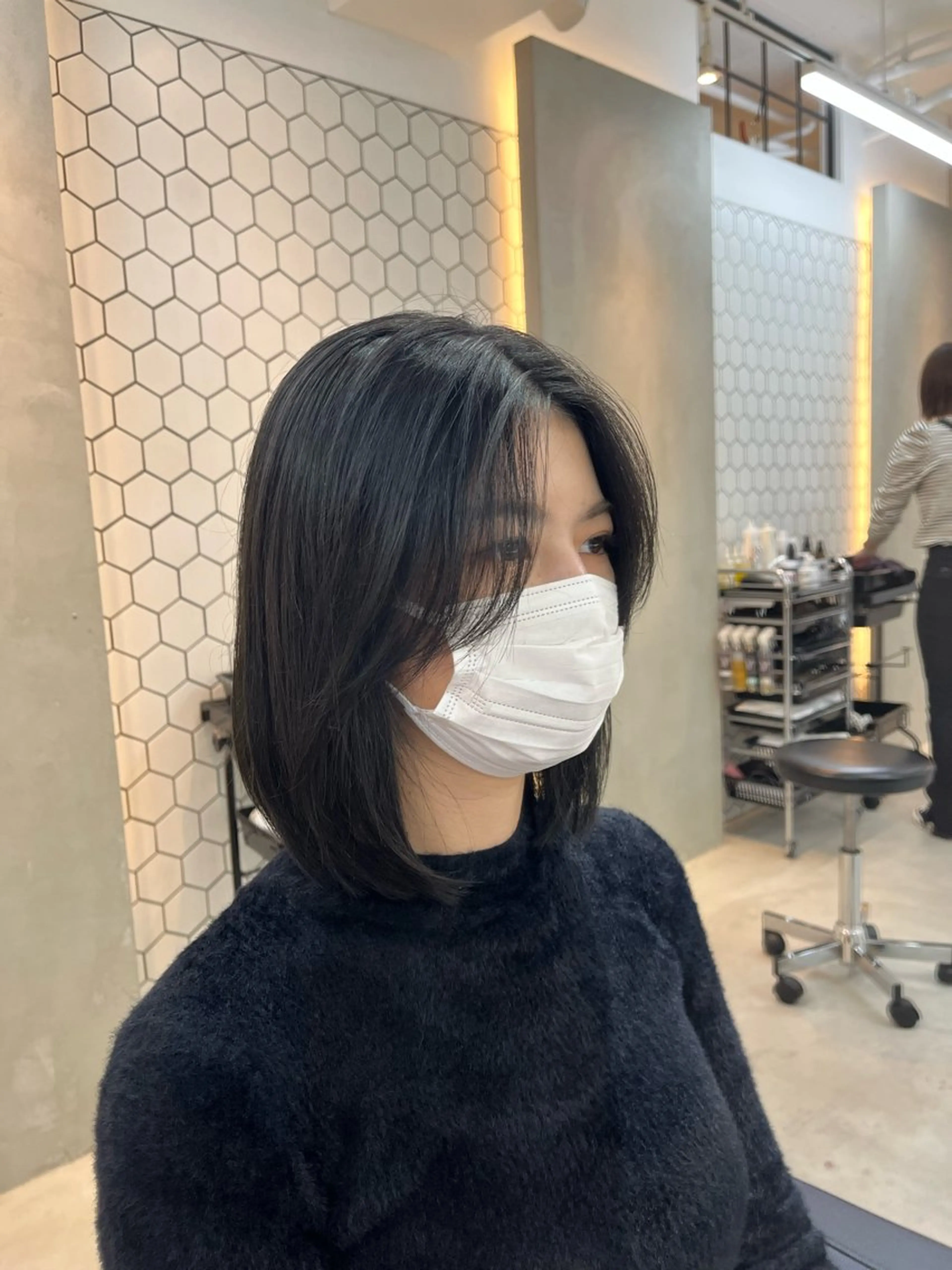 ミディアム カラー カット ヘアカラー トリートメント Viot 銀座 樋口 桃佳のヘアスタイル