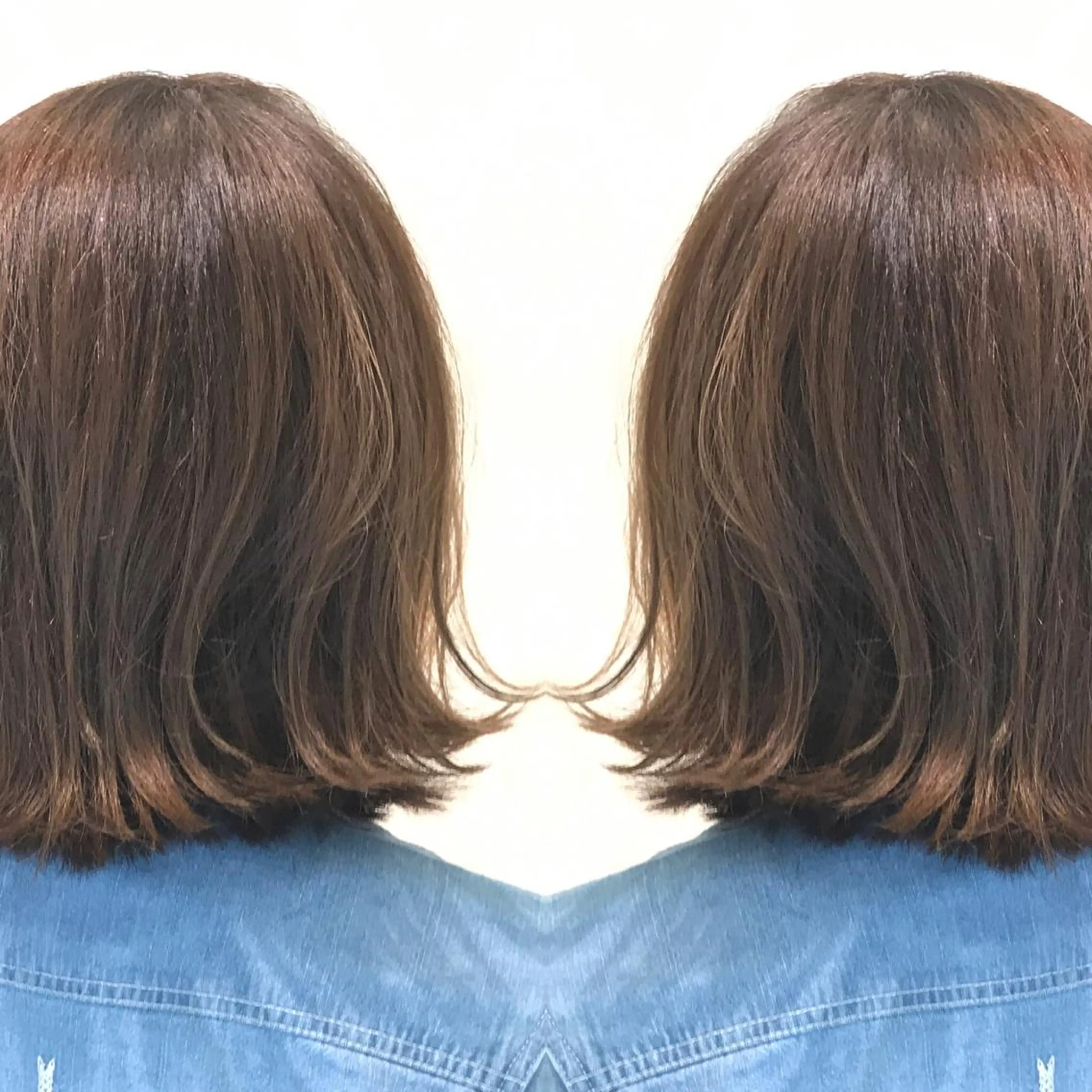 ミディアム カラー ヘアアレンジ ハイライトカラー ボブ ハイライト 外ハネヘア ⭐️顔周りカット⭐️ 藤久のヘアスタイル