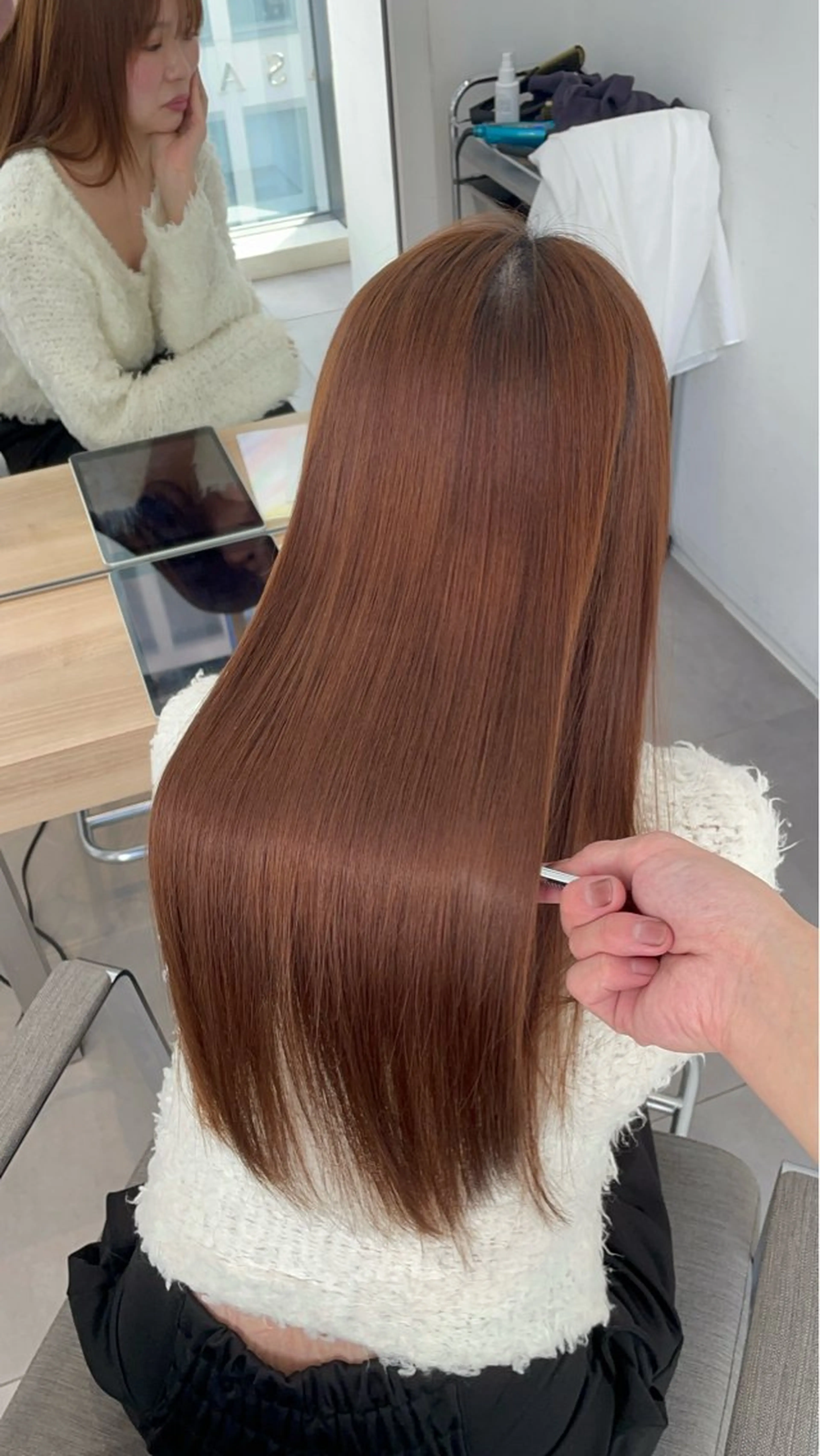 ロング 縮毛矯正 トリートメント ✨髪質改善✨美髪 矯正🫧小泉のヘアスタイル