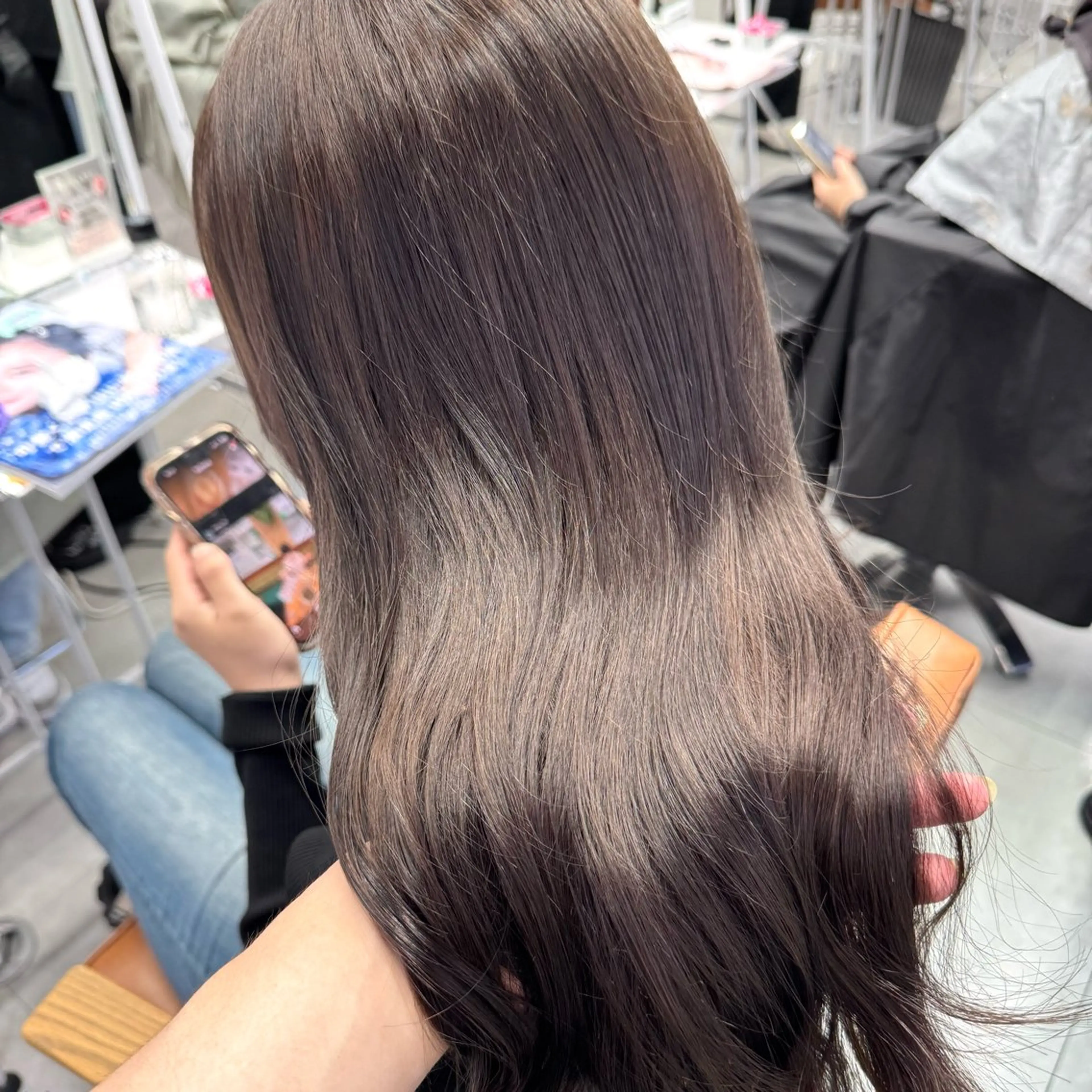 ロング カラー ヘアアレンジ ヘアカラー ブリーチなしカラー /新百合ヶ丘/安形翔のヘアスタイル