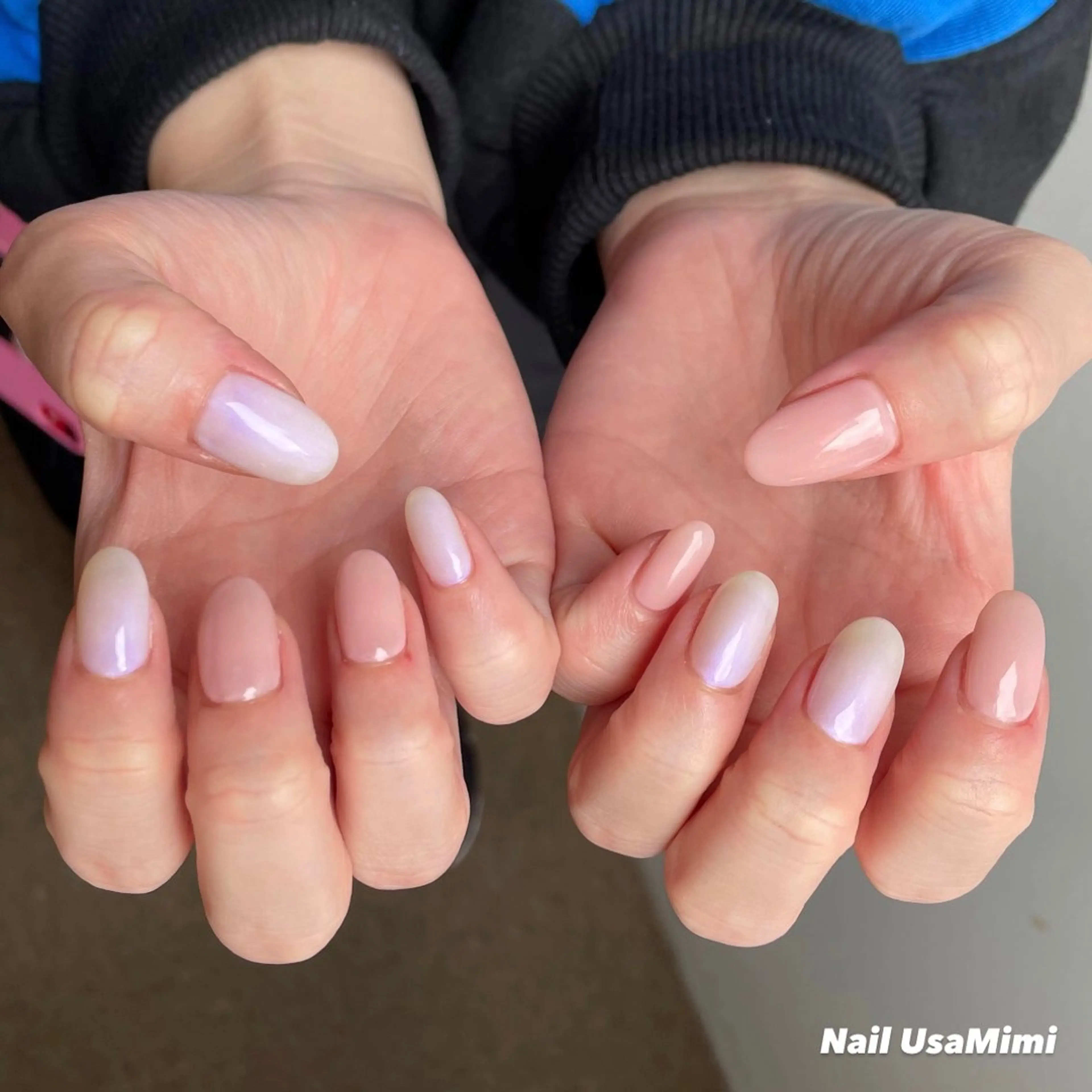 ネイル ジェルネイル マグネットネイル 持ち込み ワンカラーネイル パラジェル 本町ネイルNail UsaMimiのネイルデザイン