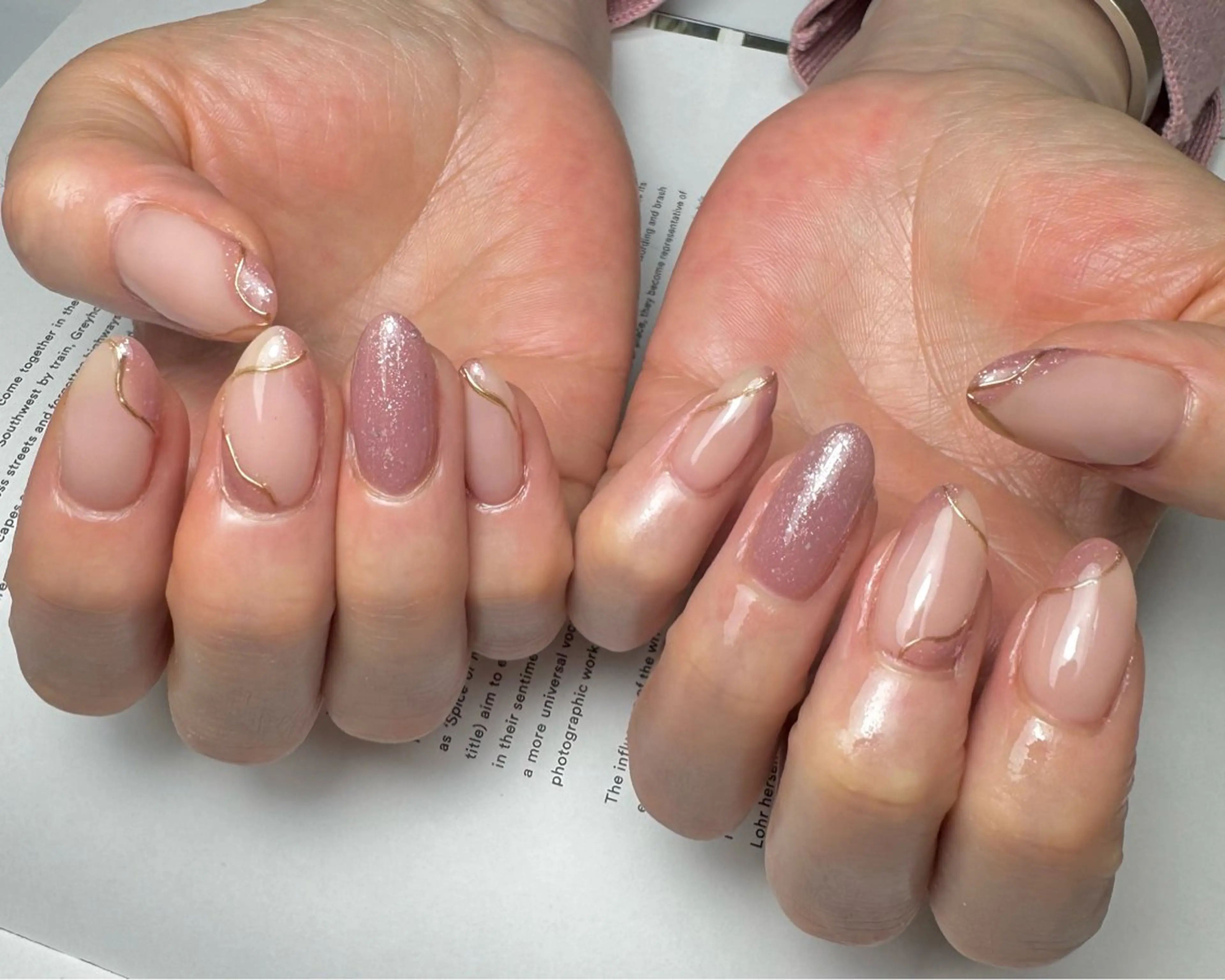 ネイル シンプルネイル ハンドネイル 白日-hakubi nail-のネイルデザイン