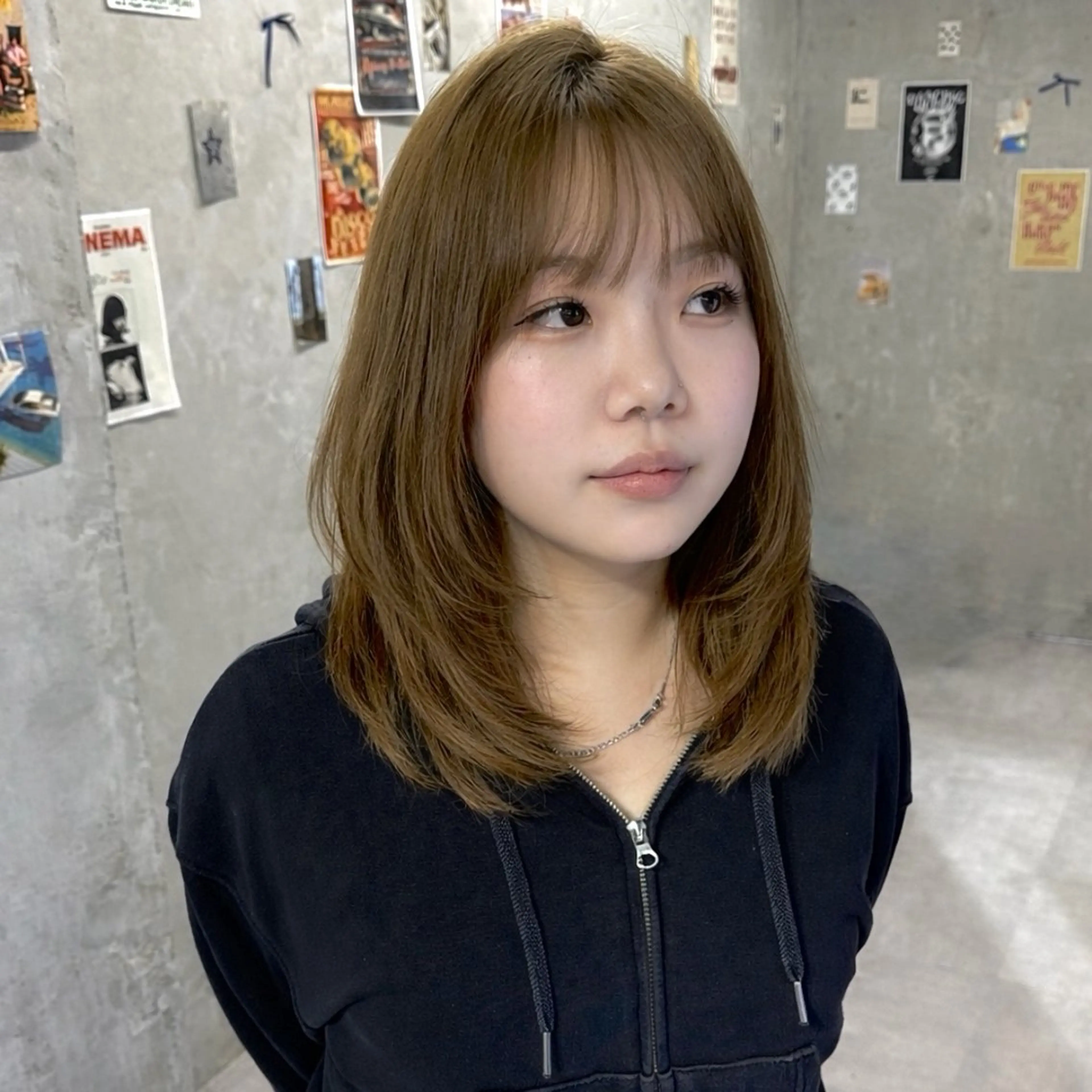 ミディアム レイヤーカット カット トリートメント 透明感カラー/メンズ /ボブKanna🪄のヘアスタイル