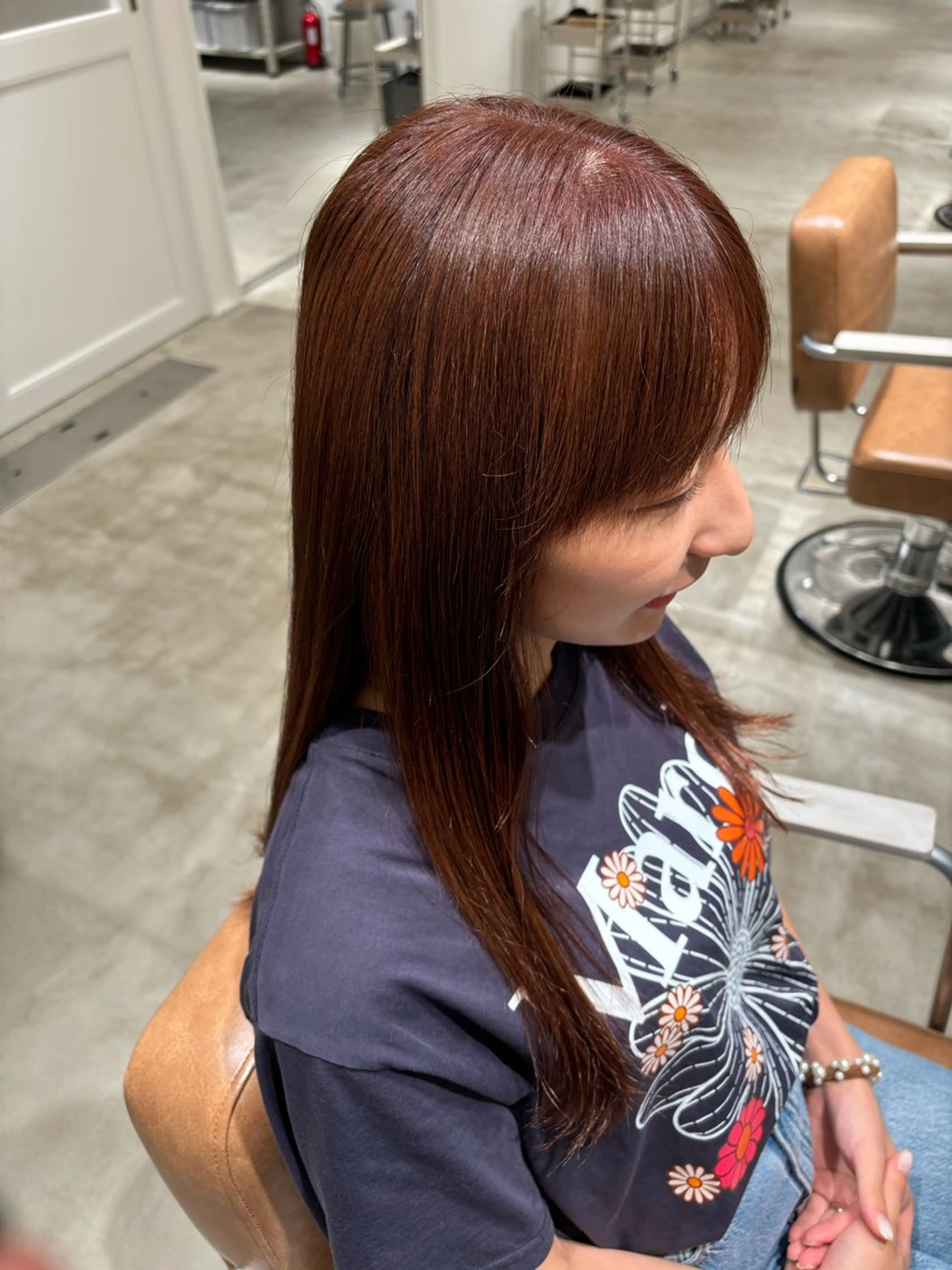 カラー ピンクカラー 大野 佑藍のヘアスタイル