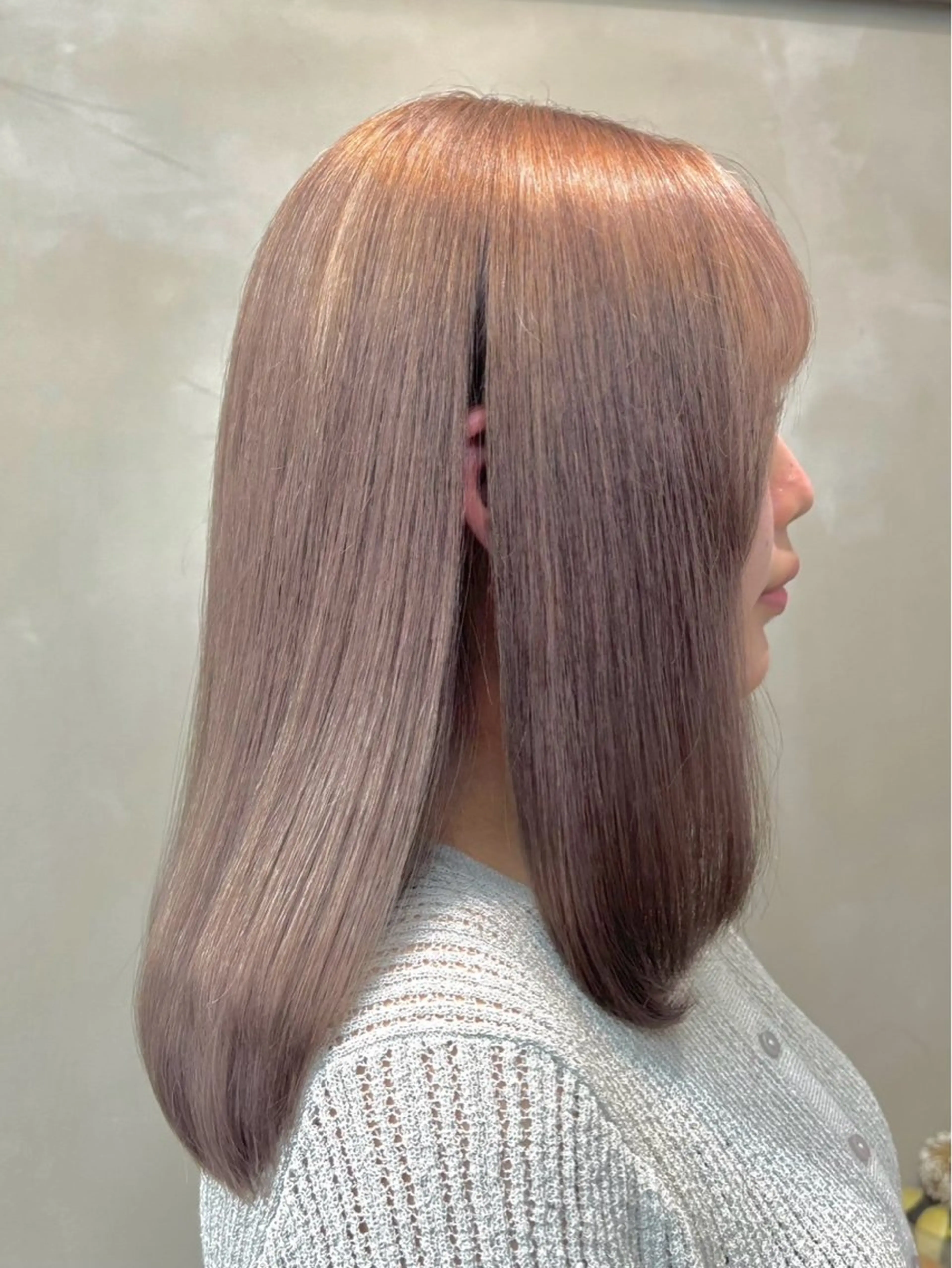 ショート ヘアカラー トリートメント 髪質改善ストレート/ ブリーチ／渋谷　福田のヘアスタイル