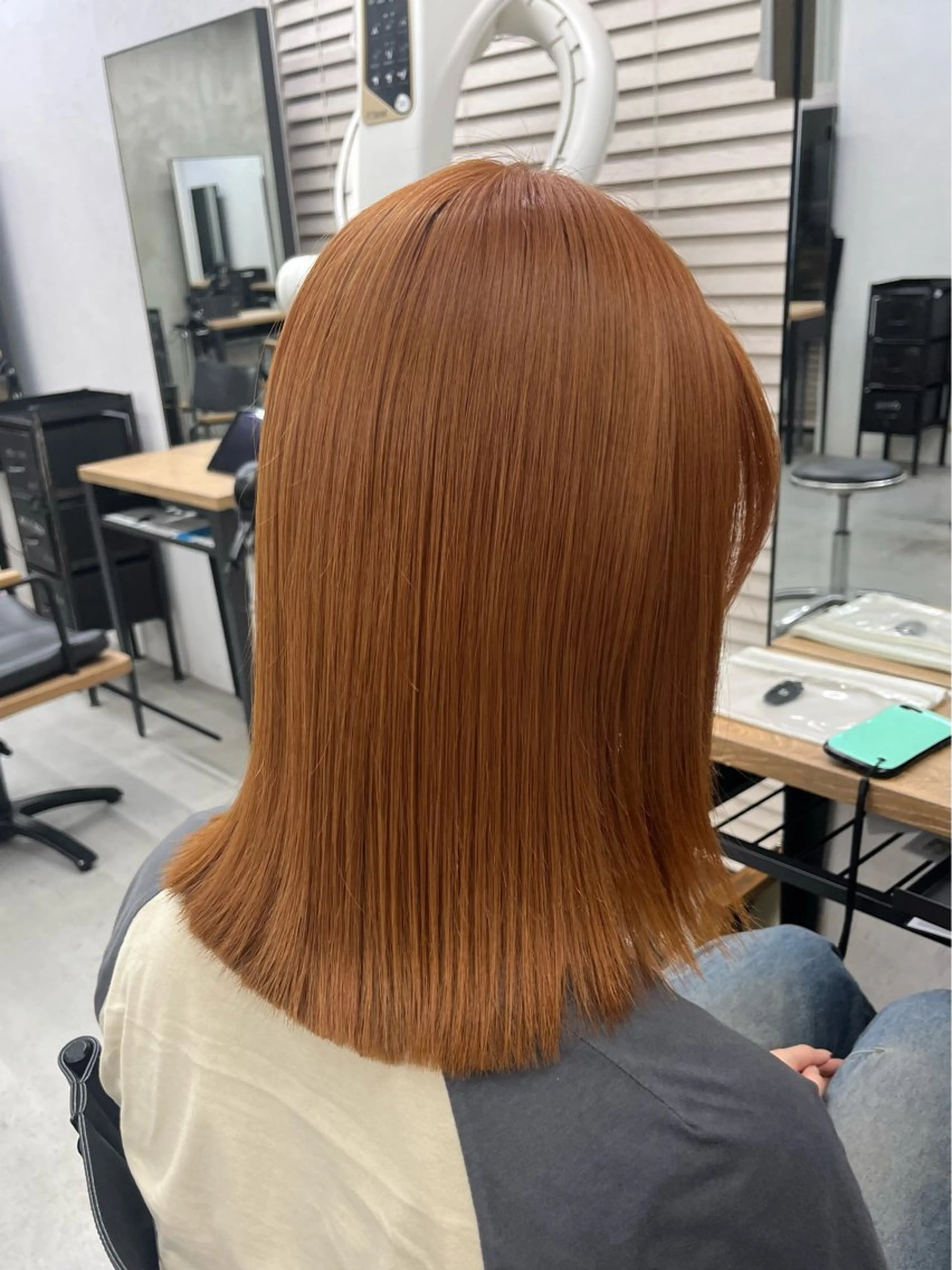 ミディアム カラー ベージュカラー オレンジ オレンジベージュ 🫧透明感カラー/ ナルハ🫧のヘアスタイル