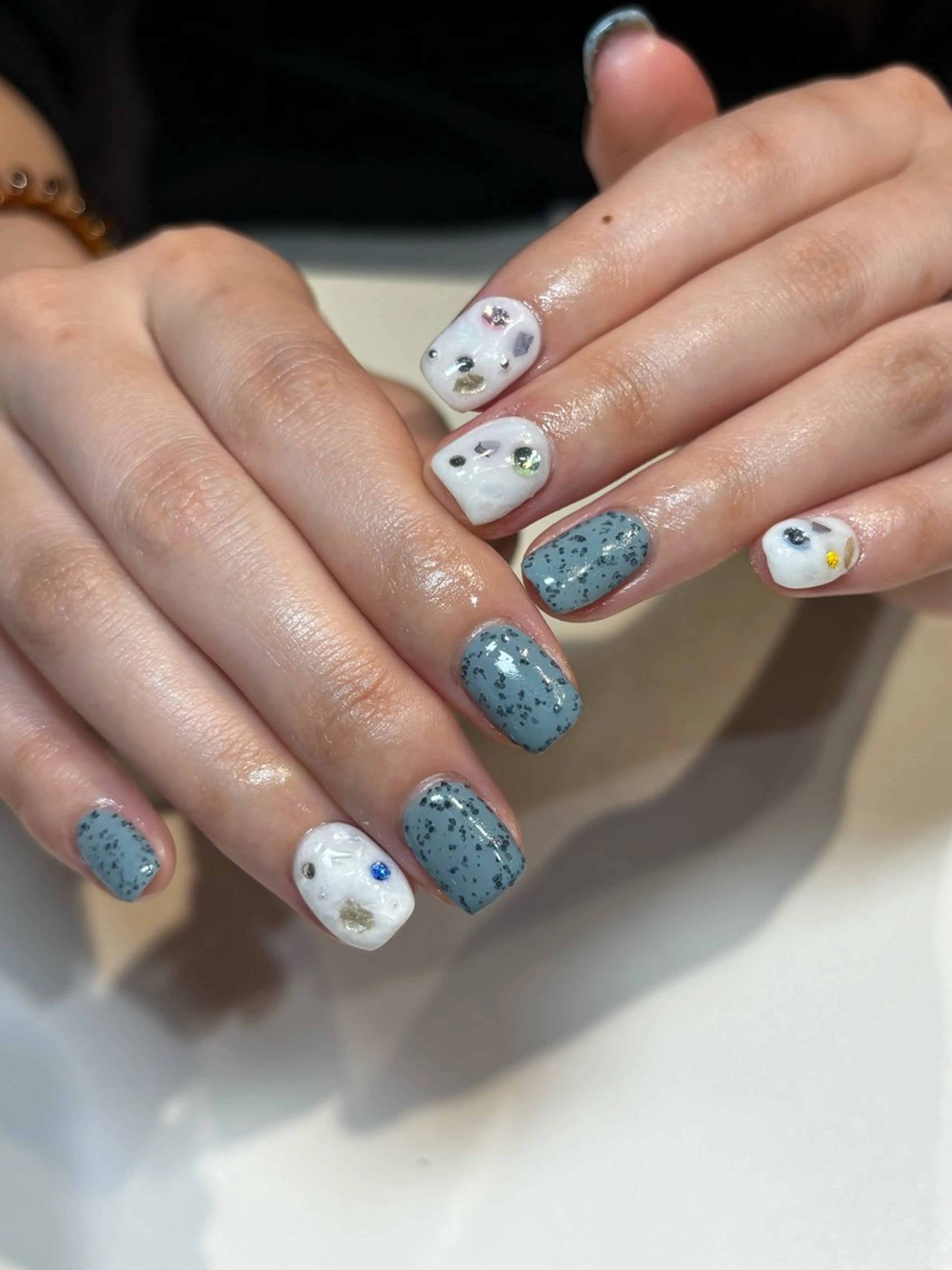 ネイル フットネイル フレンチネイル ジェルネイル グラデーション マグネットネイル ハンドネイル ヘアー.ネイル二刀流 misa🫧のヘアスタイル