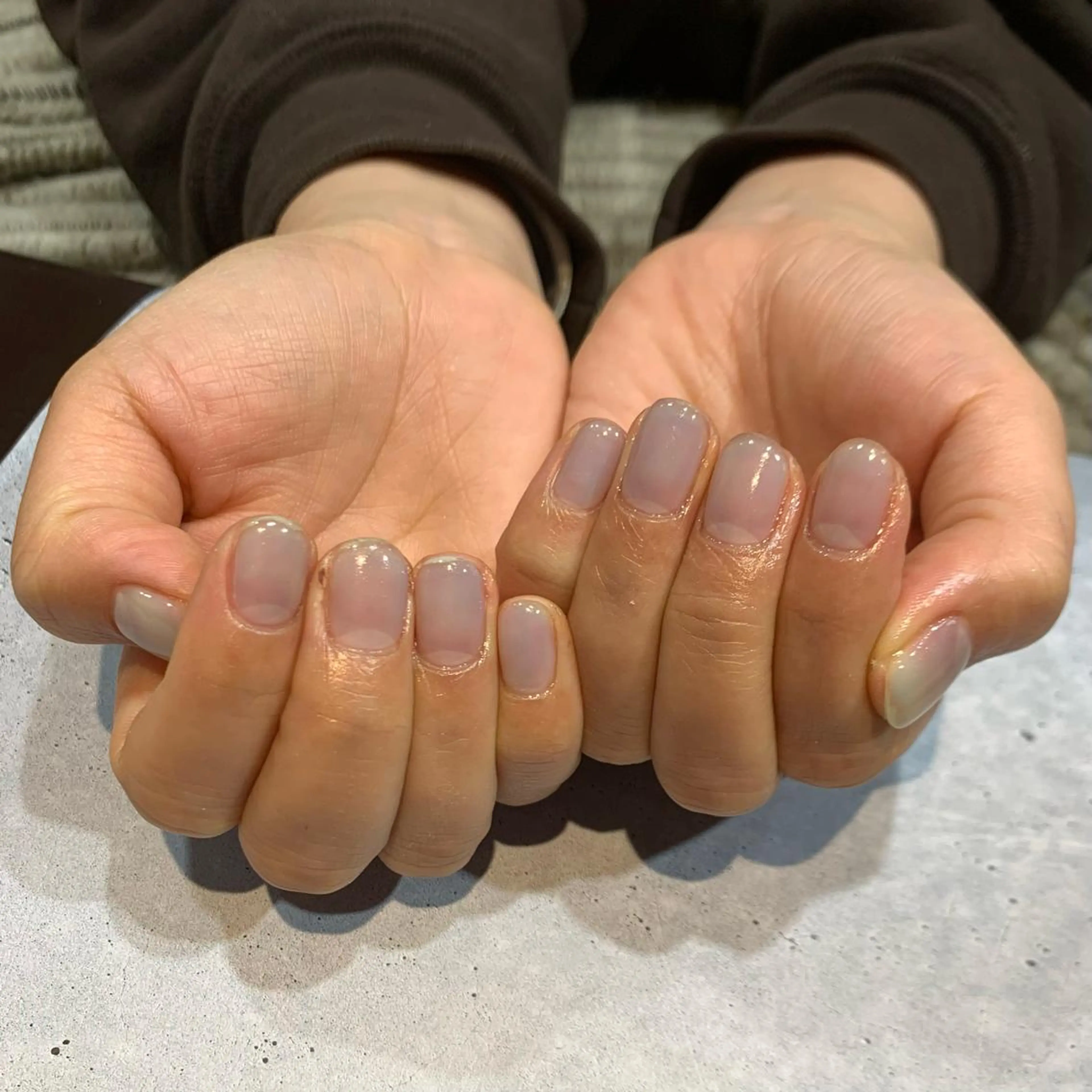 ネイル 水色 ハンドネイル nailist Chisakiのネイルデザイン