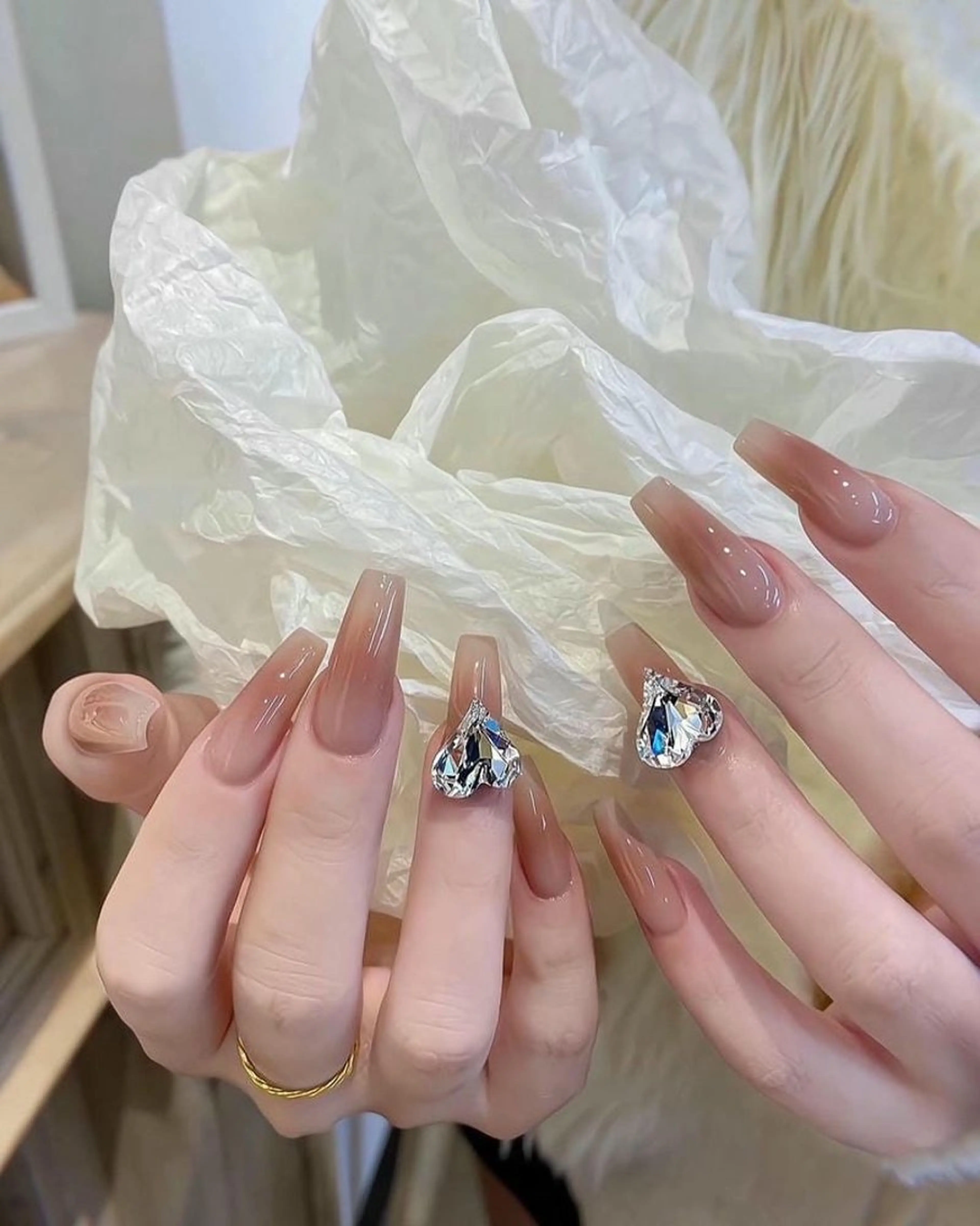 ネイル アートネイル 成人式 ジェルネイル ニュアンスネイル ネイルチップ Kora Nailのネイルデザイン