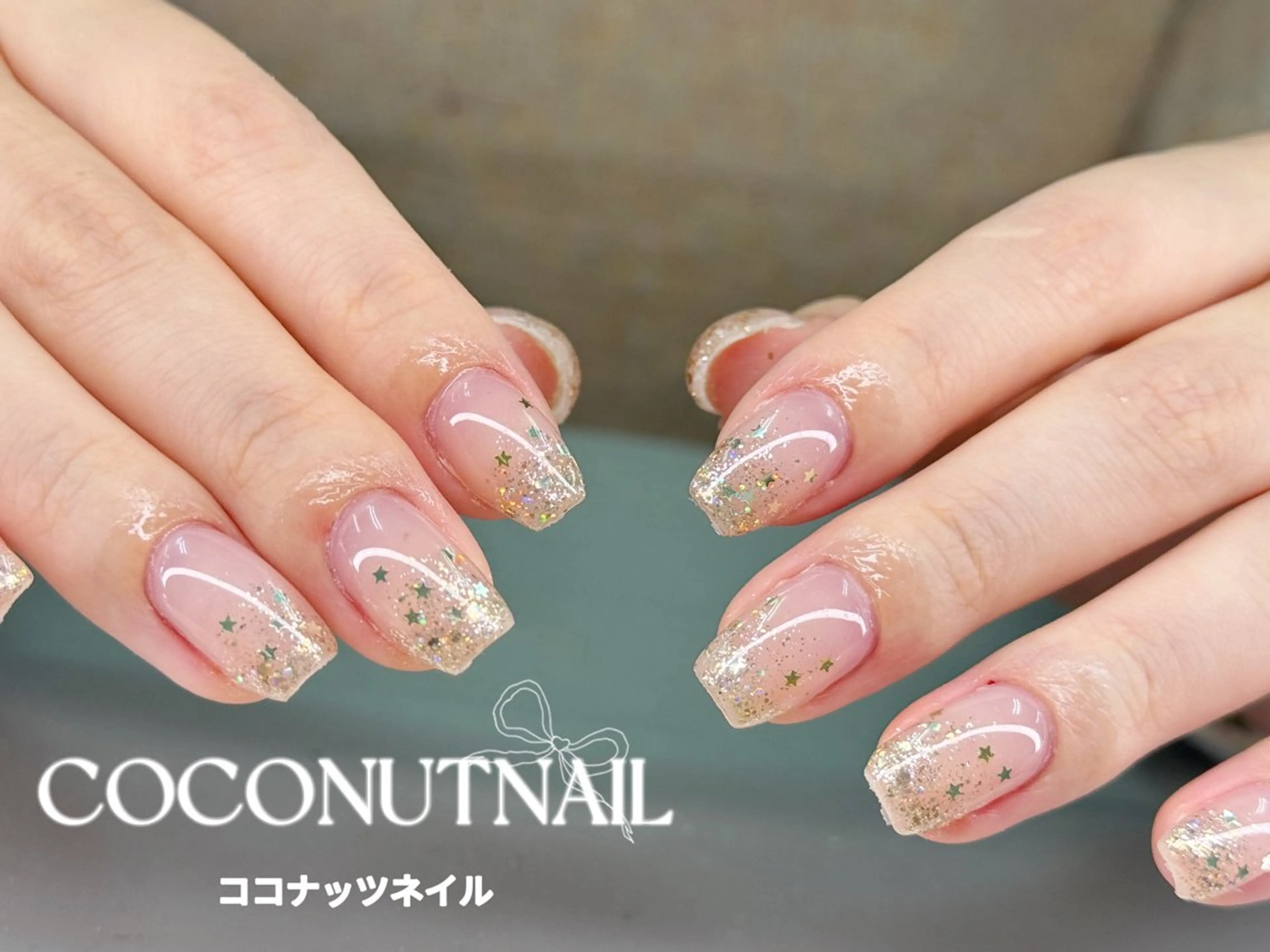 ネイル べっ甲ネイル フレンチネイル キラキラネイル マグネットネイル 大理石ネイル(マーブル) ハンドネイル 神田 ココナッツのネイルデザイン