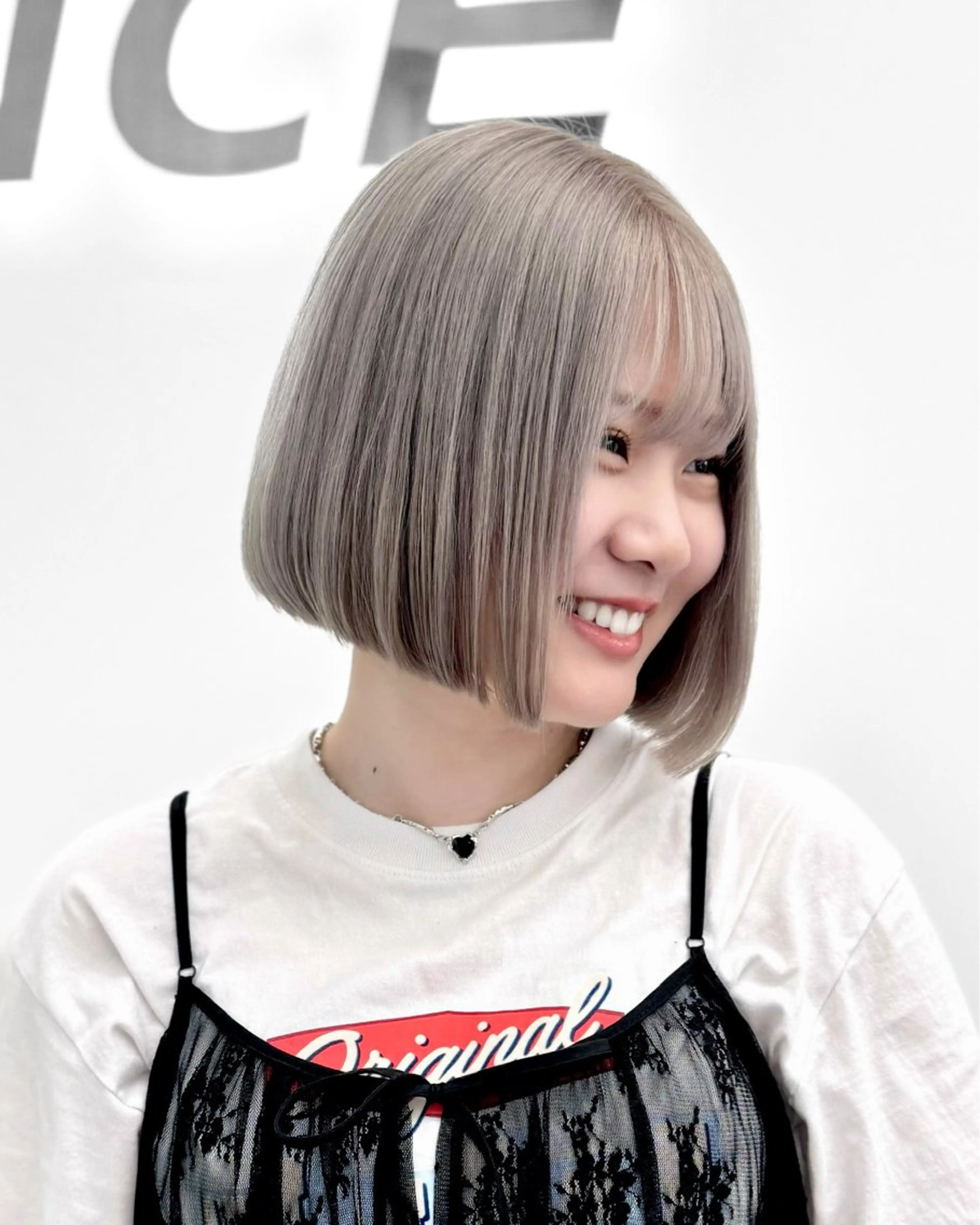 ショート カラー ヘアアレンジ カット トリートメント ヘアセット ‎🤍韓国ボブ/ 縮毛矯正🪽‪ひかりのヘアスタイル