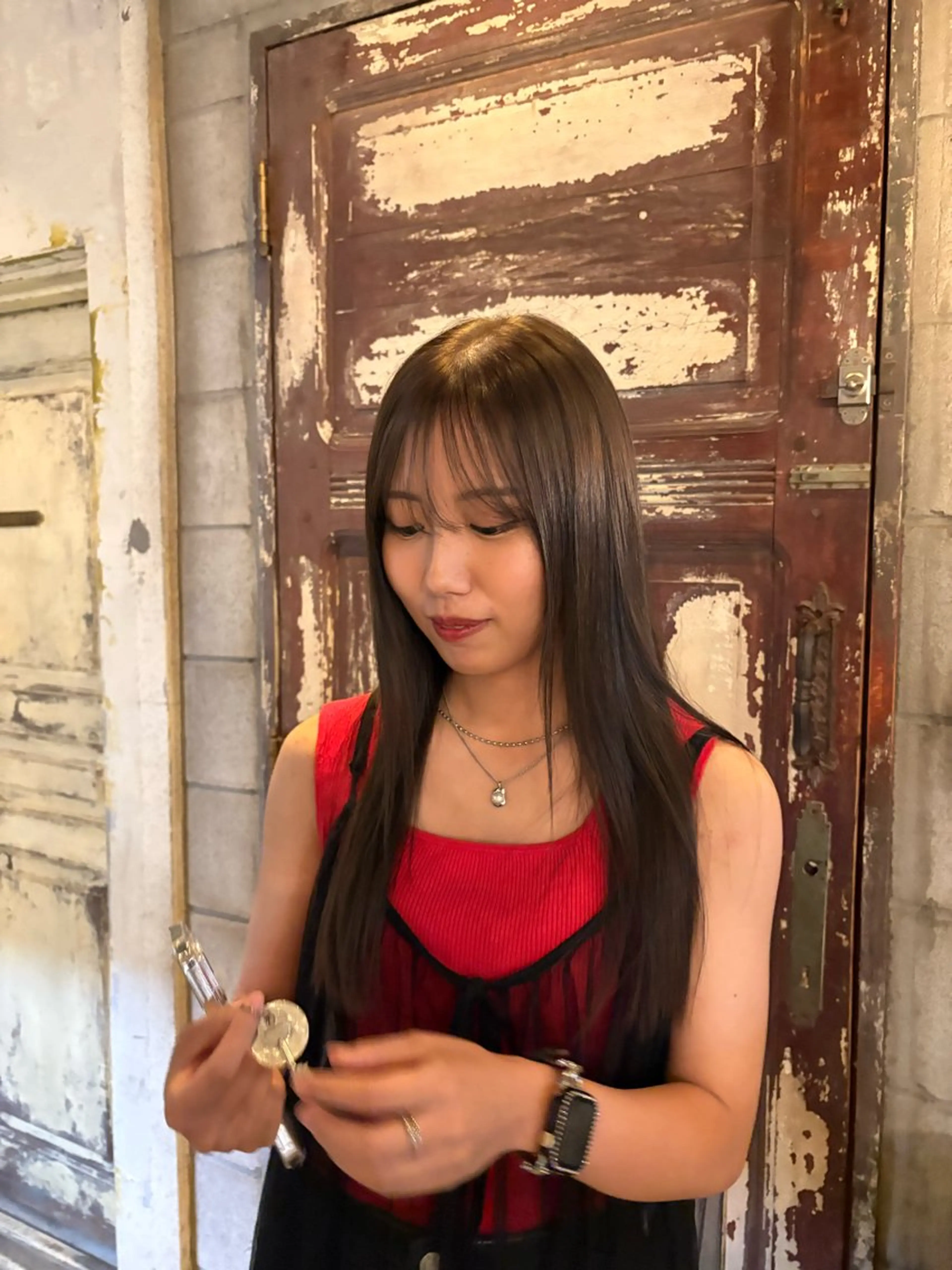 ブリーチなしダブルカラー+髪質改善トリートメントの写真