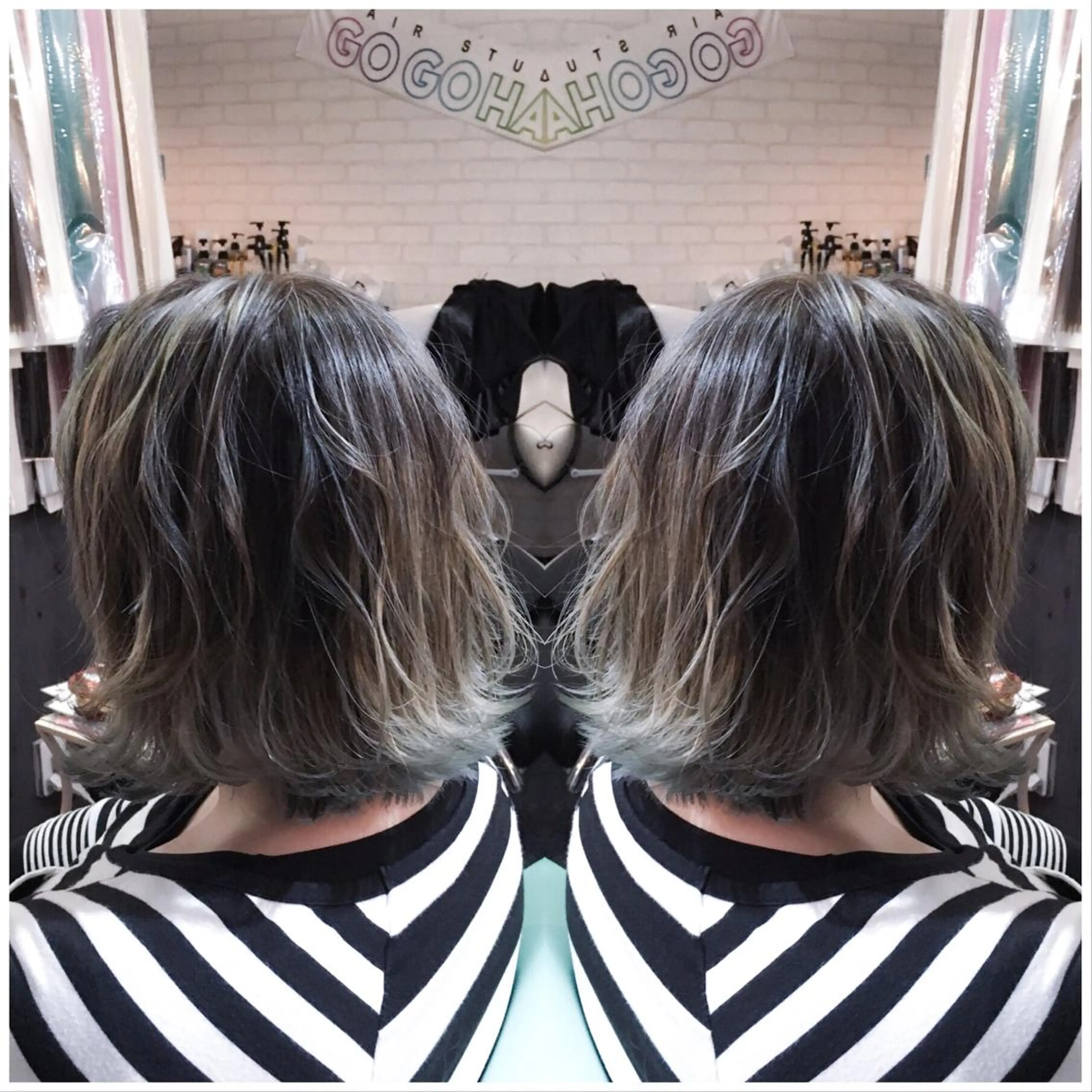 ショート カラー ヘアアレンジ Kimura Shinyaのヘアスタイル