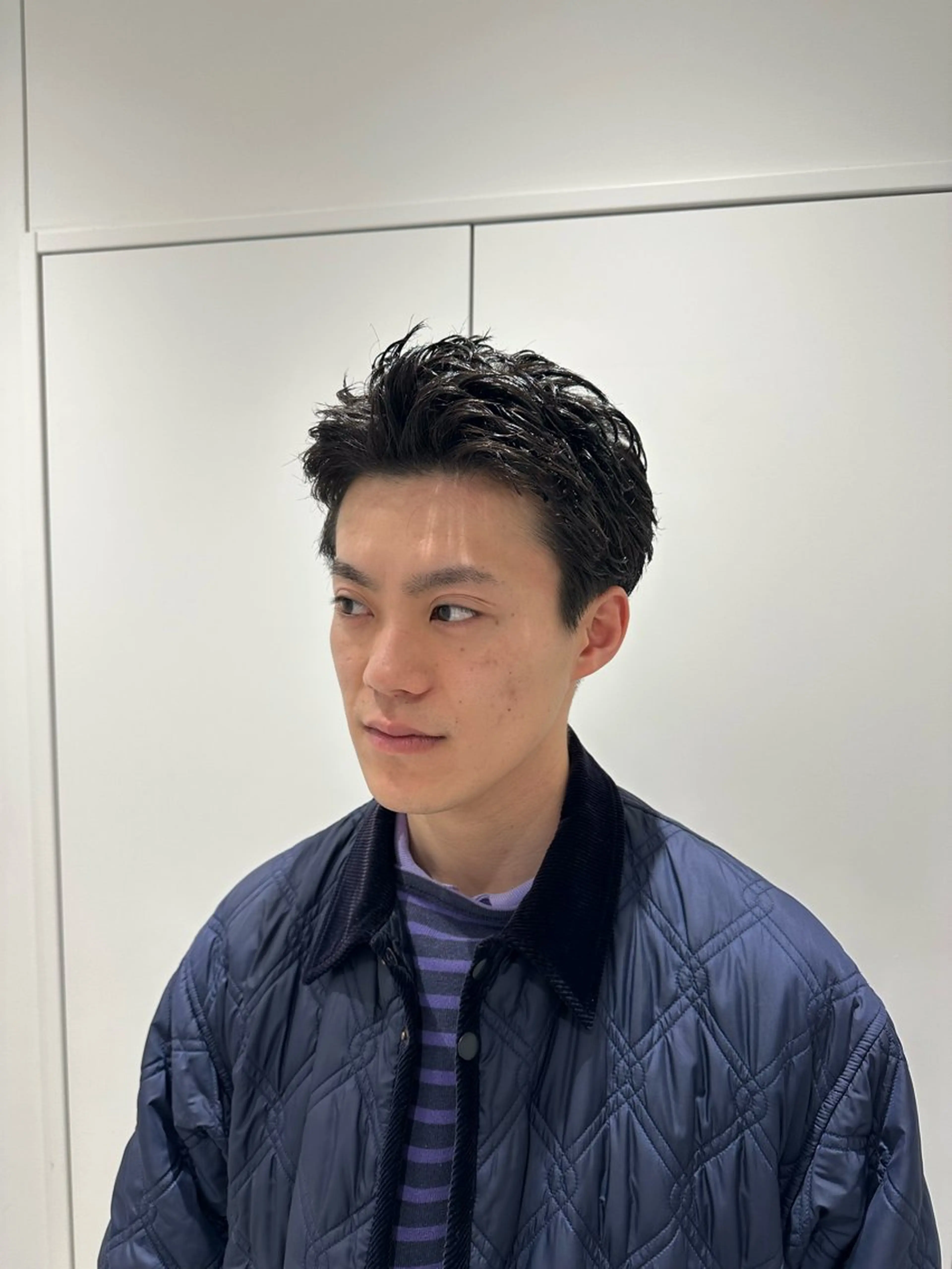 ショート パーマ メンズ メンズパーマ ショートヘア カット パーマ SALOWIN栄3丁目店所属・俵 知広のヘアスタイル