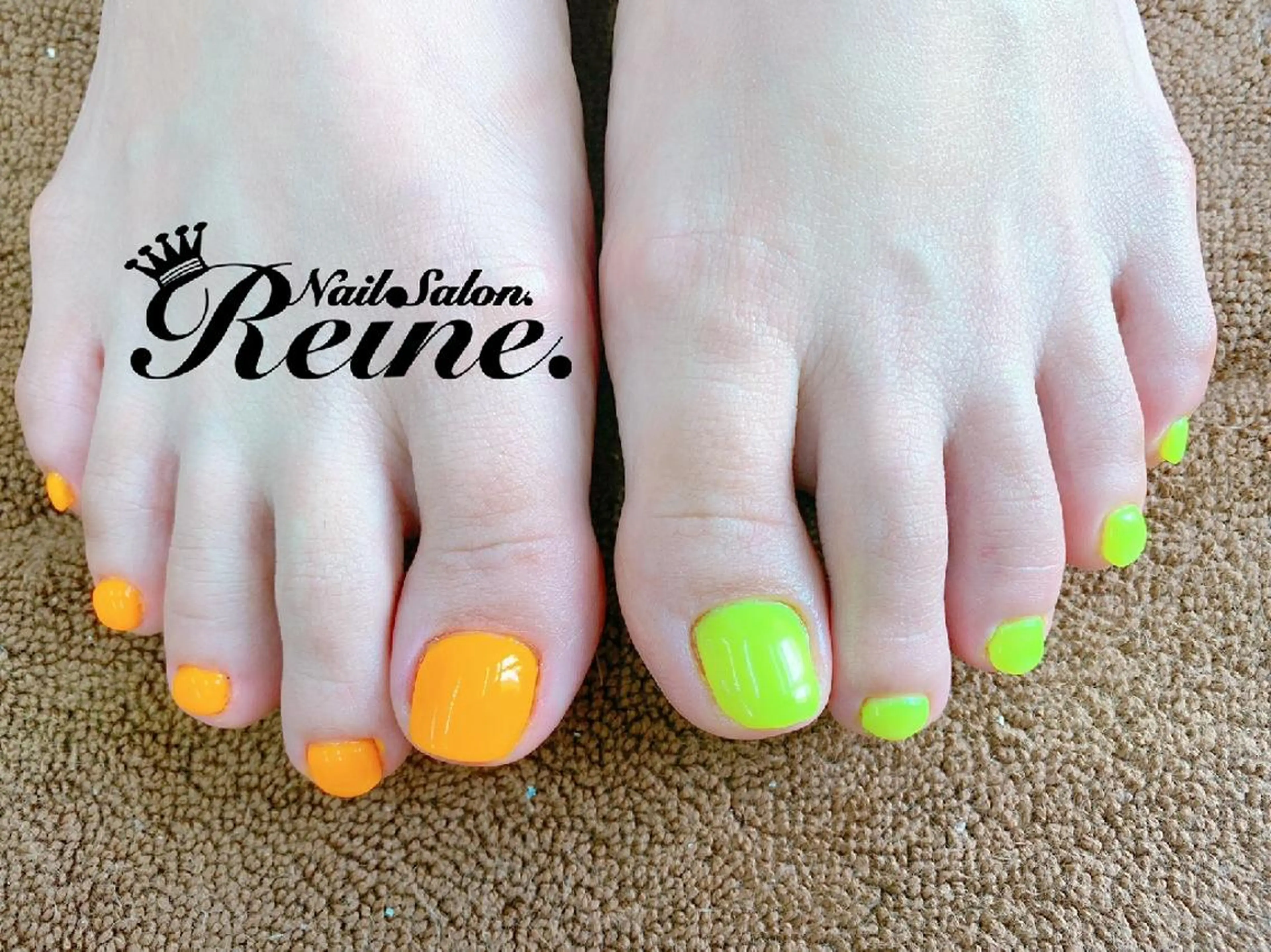 ネイル フットネイル ワンカラーネイル Nailsalon Reine所属・玉栄 伶奈のネイルデザイン