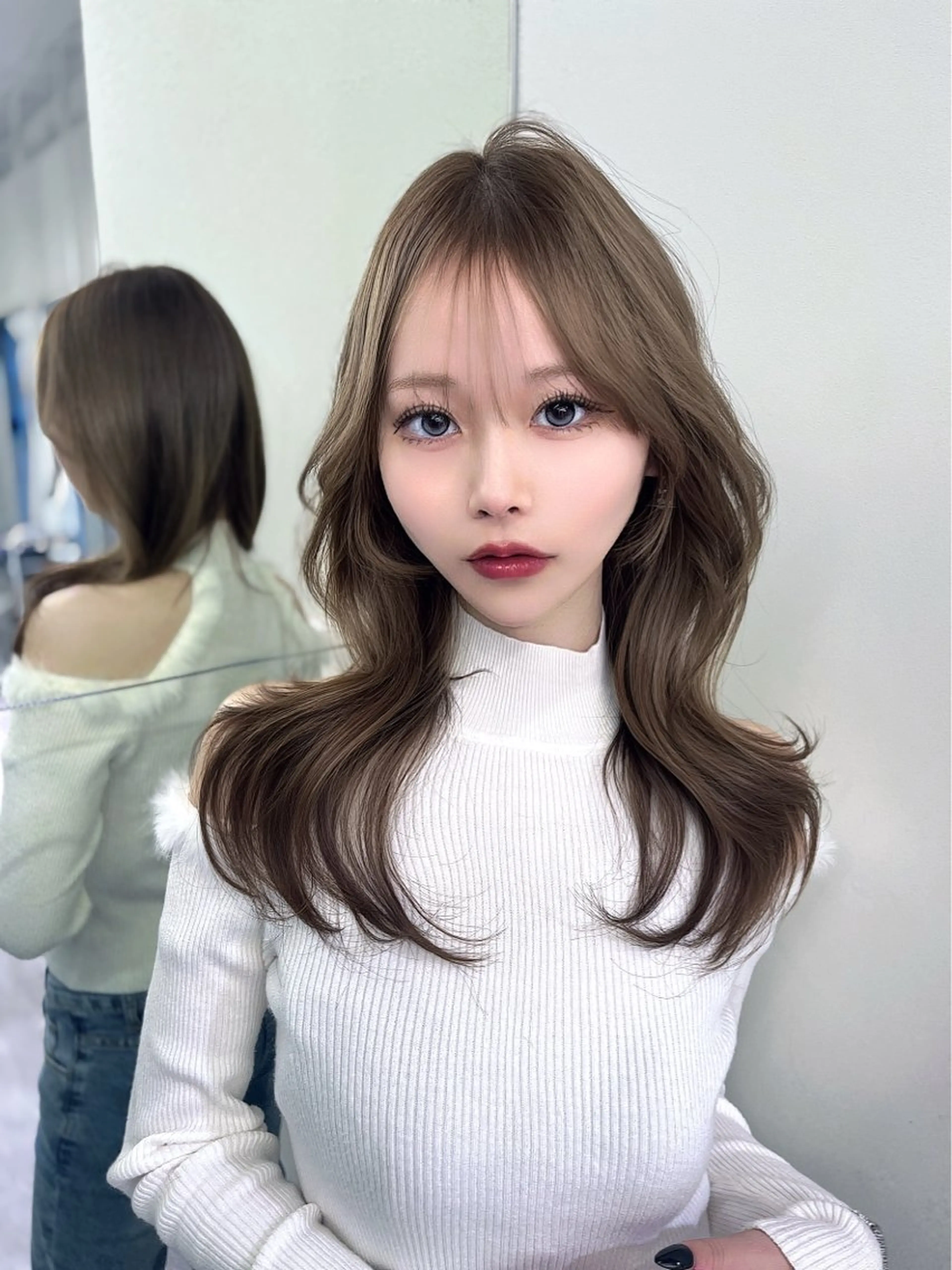 ロング カラー カット ヘアカラー トリートメント 韓国ヘア/髪質改善 TAKAHIROのヘアスタイル