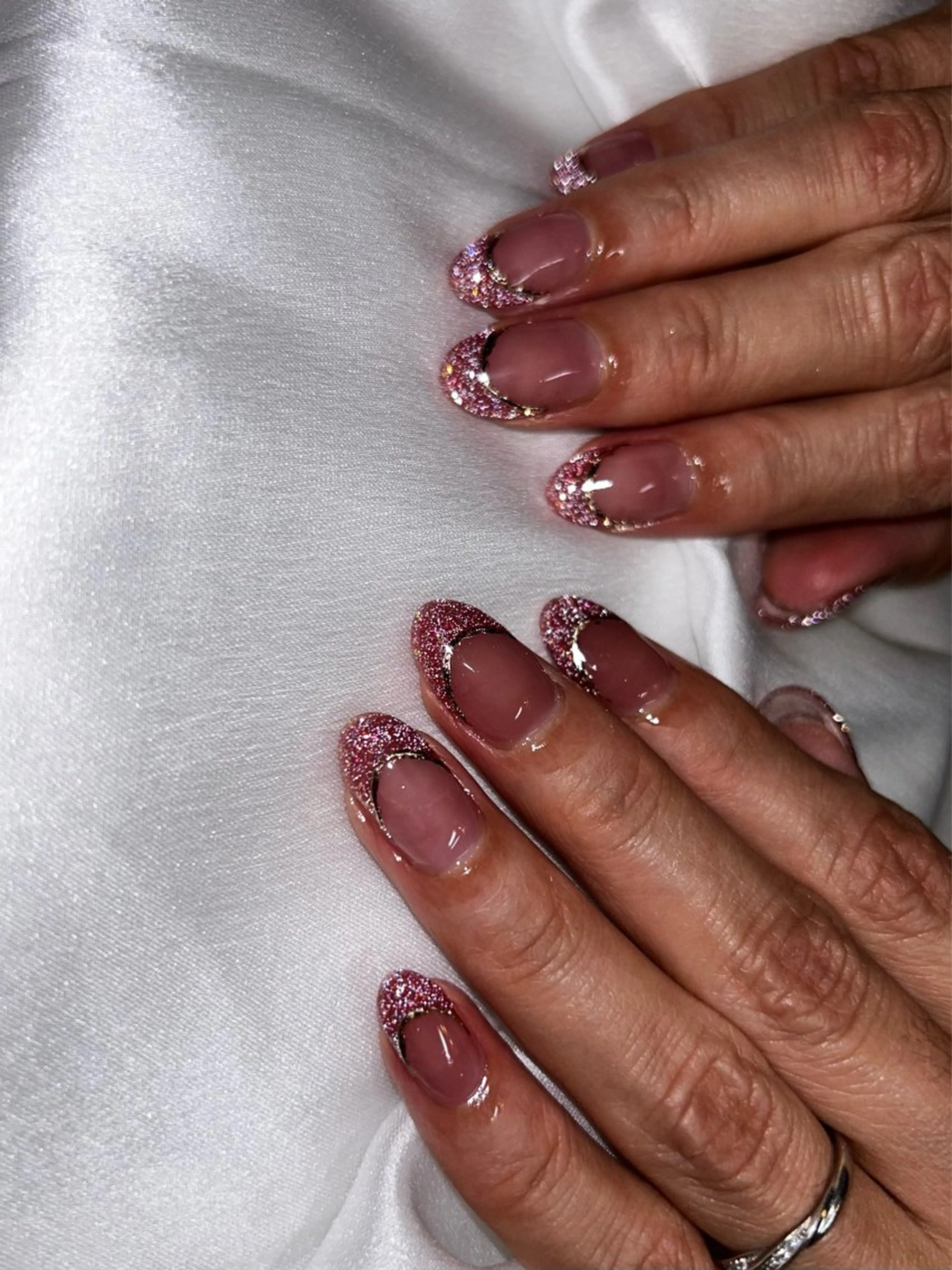 ネイル フラッシュネイル フレンチネイル 氷ネイル・うるうるネイル yuko （ネイリスト）のネイルデザイン