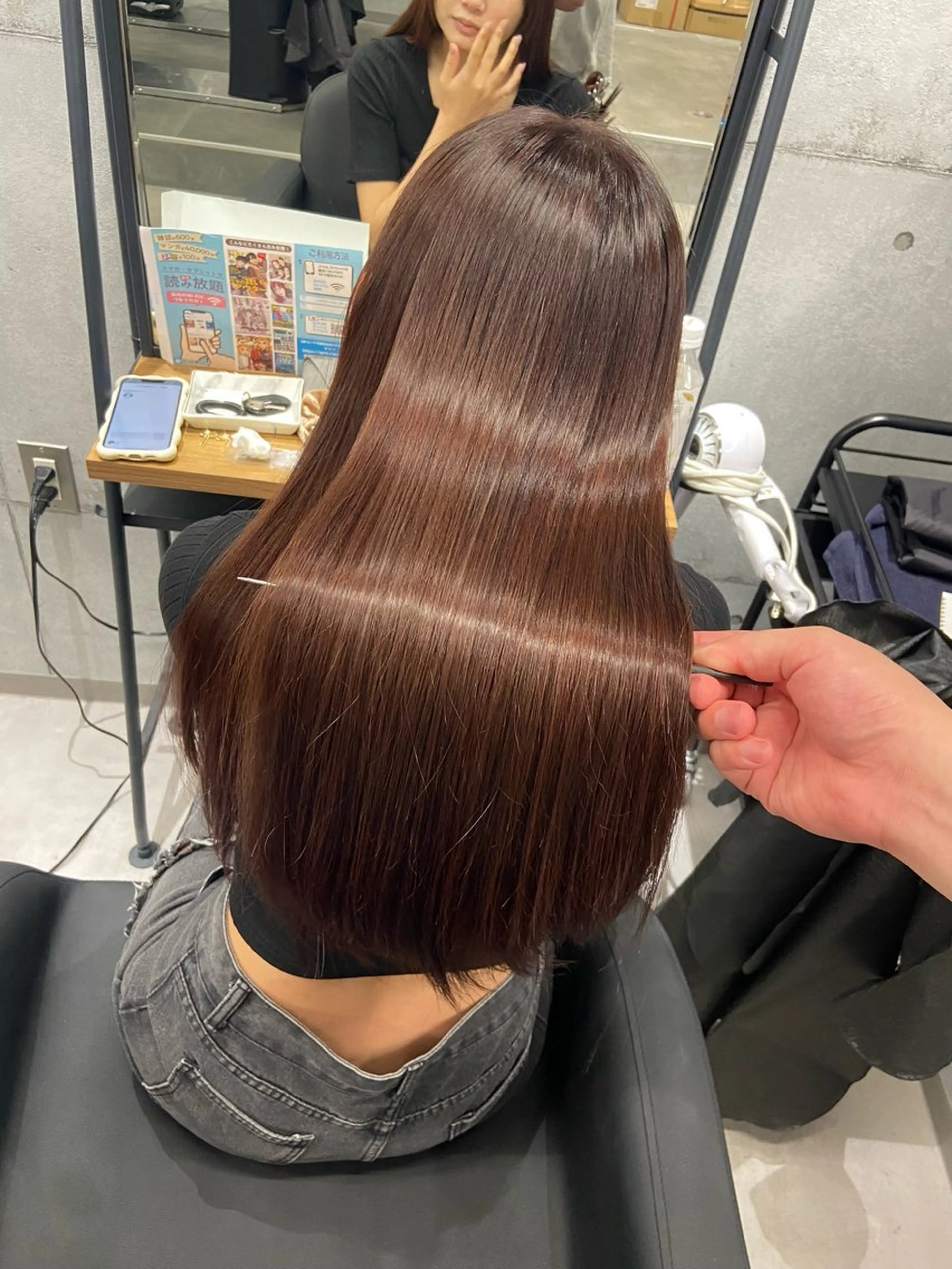 ロング カット ヘアカラー 縮毛矯正 トリートメント amie 水戸所属・レイヤー💧艶髪 💧Syotaのヘアスタイル