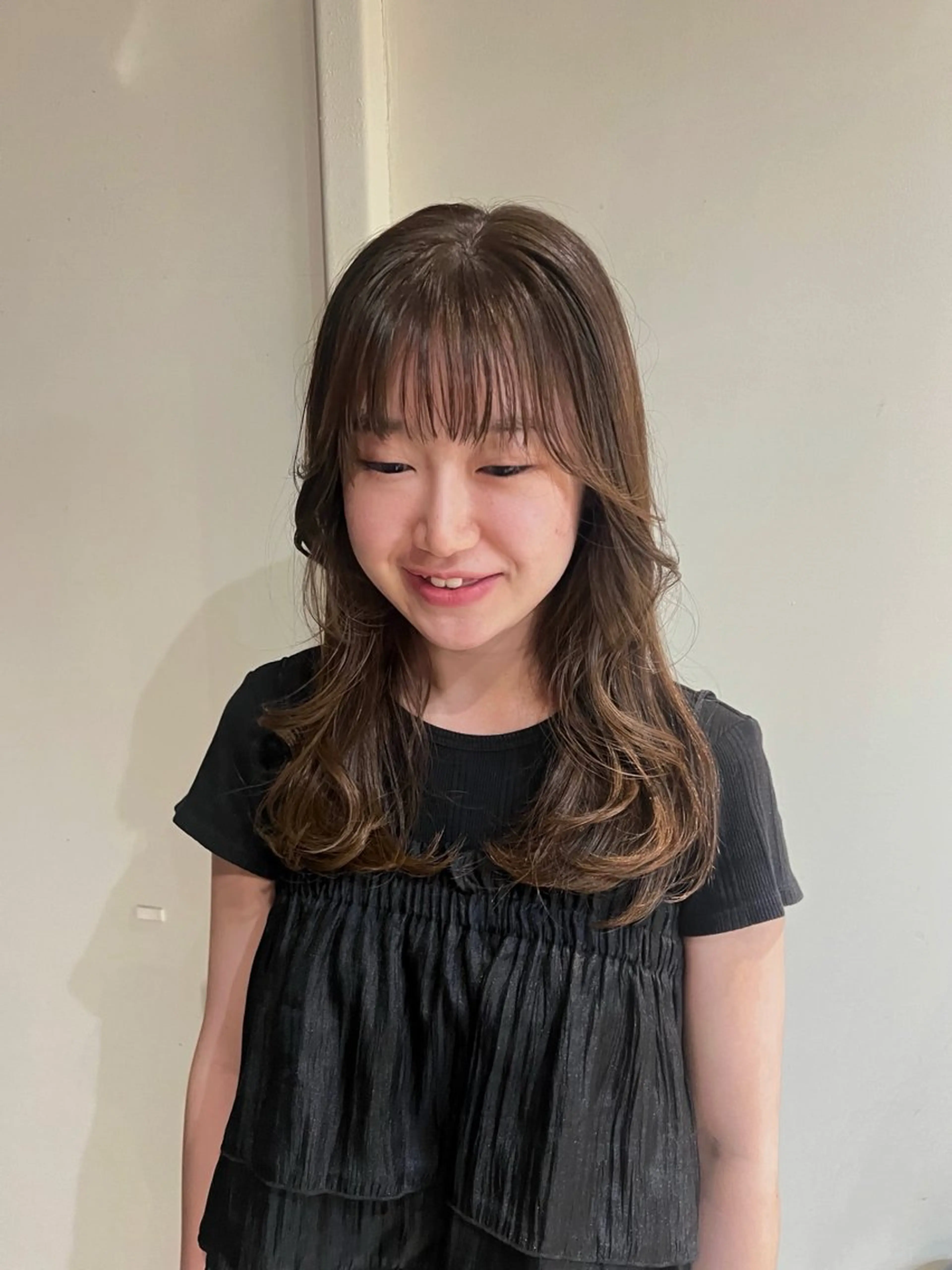 カラー ベージュカラー the hinc所属・miyu /大阪 /レイヤーカットのヘアスタイル