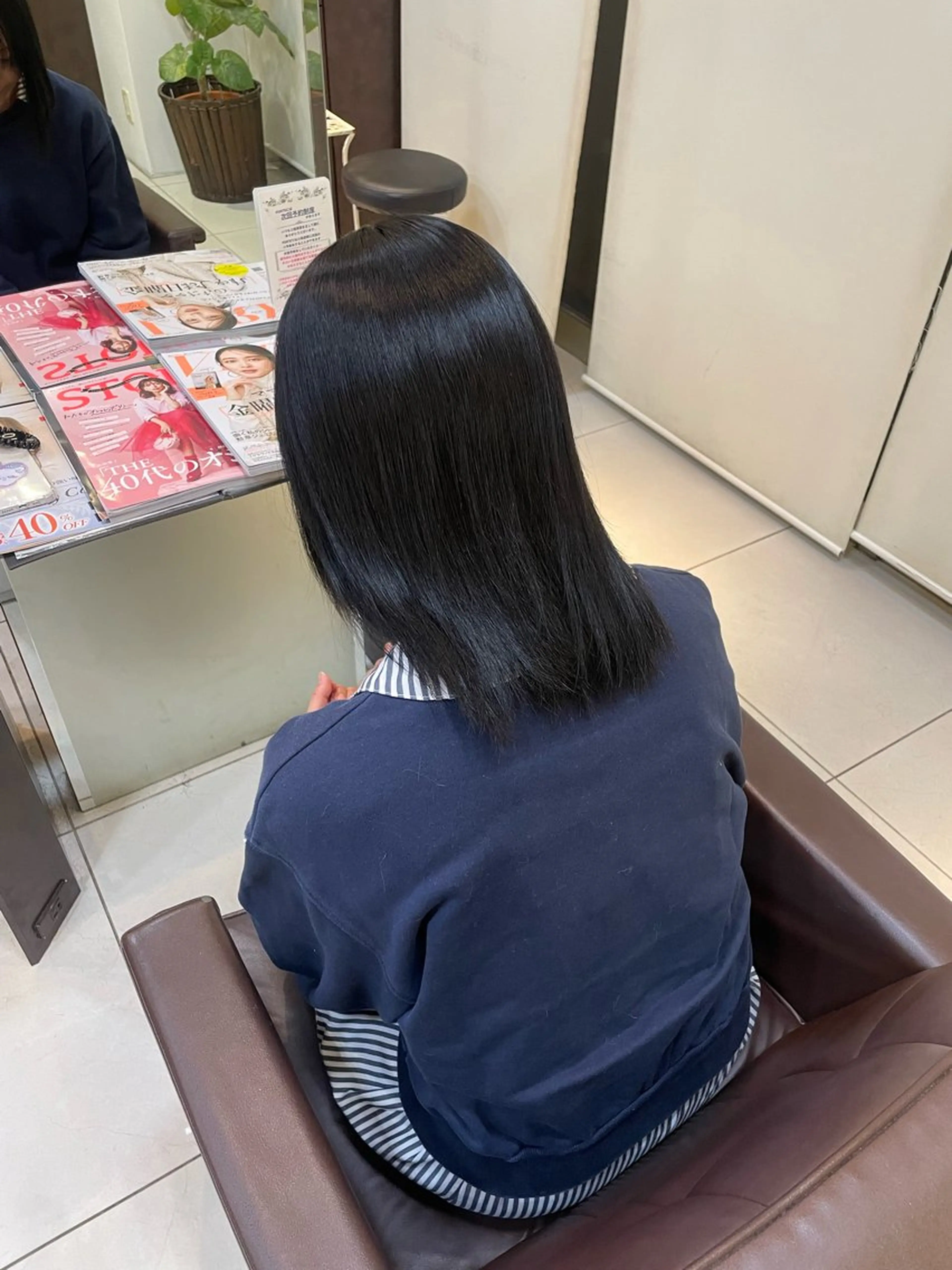 セミロング カット 縮毛矯正 トリートメント 🤎韓国ヘア ベージュ まゆか🤎のヘアスタイル