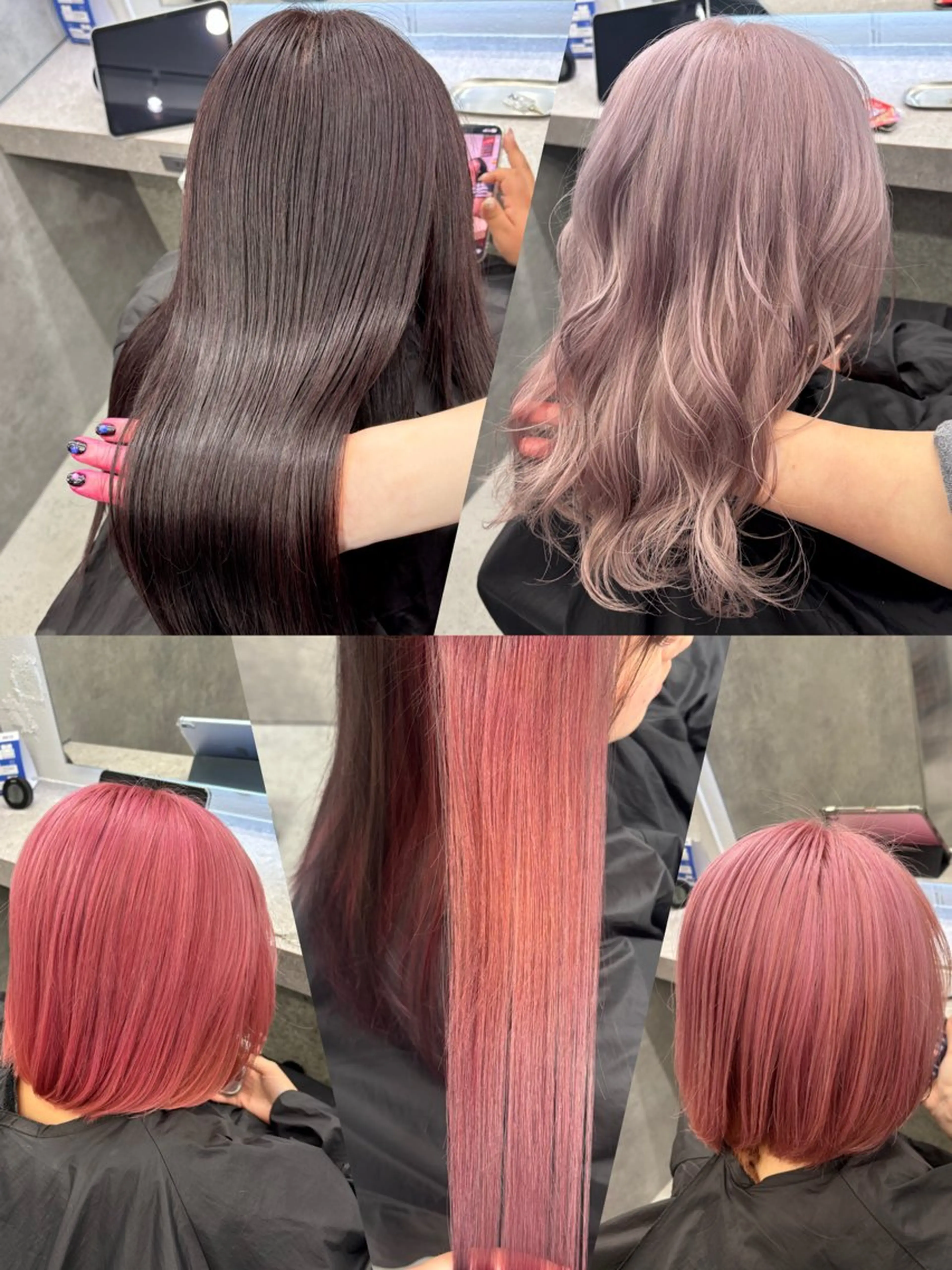 セミロング カラー ヘアカラー いろあそび 八王子所属・きぃちゃん/カラー 特化/いろあそび🦋のヘアスタイル