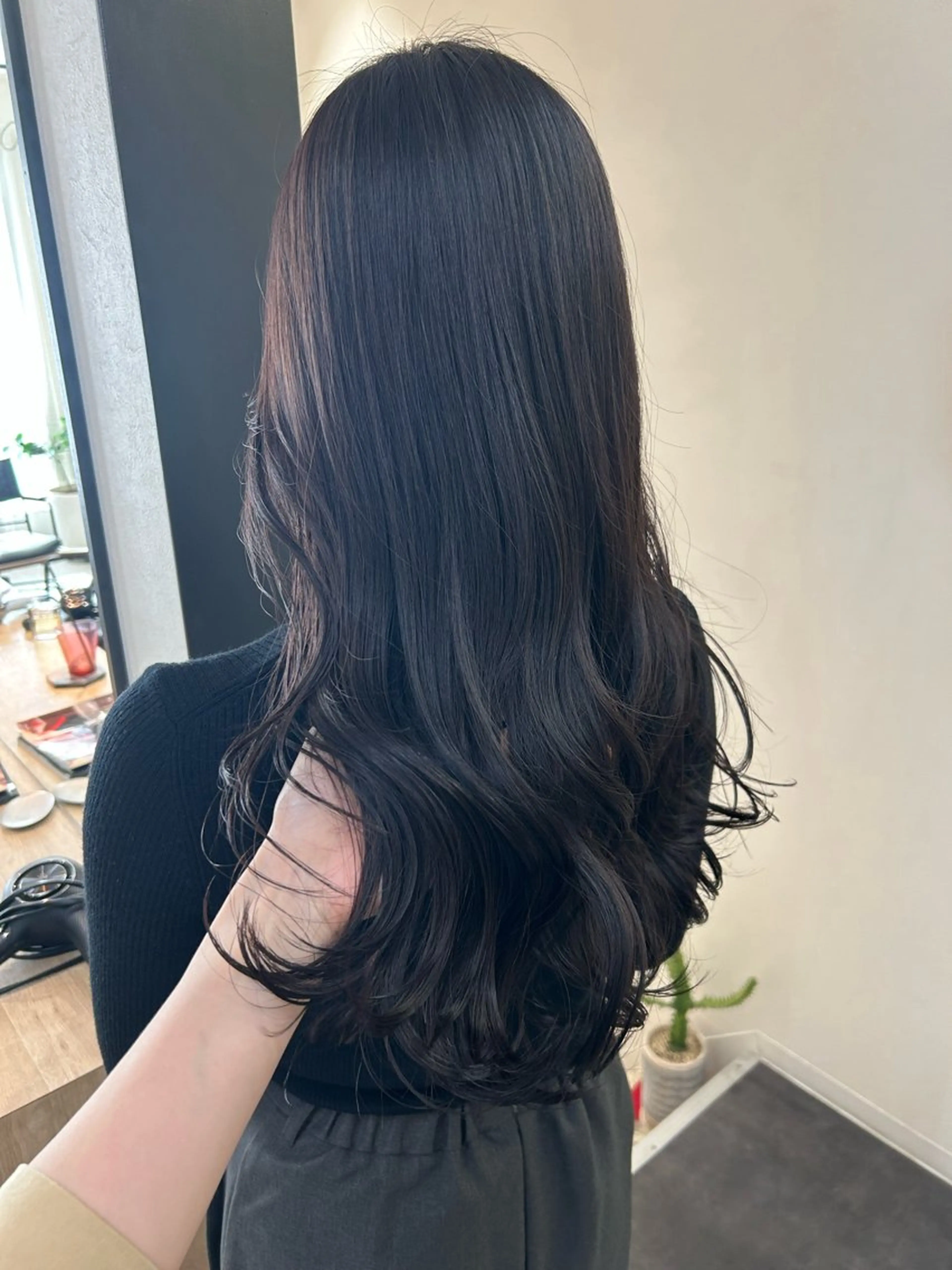 ロング カラー カット ヘアカラー トリートメント hub hair レイヤー/透明感のヘアスタイル