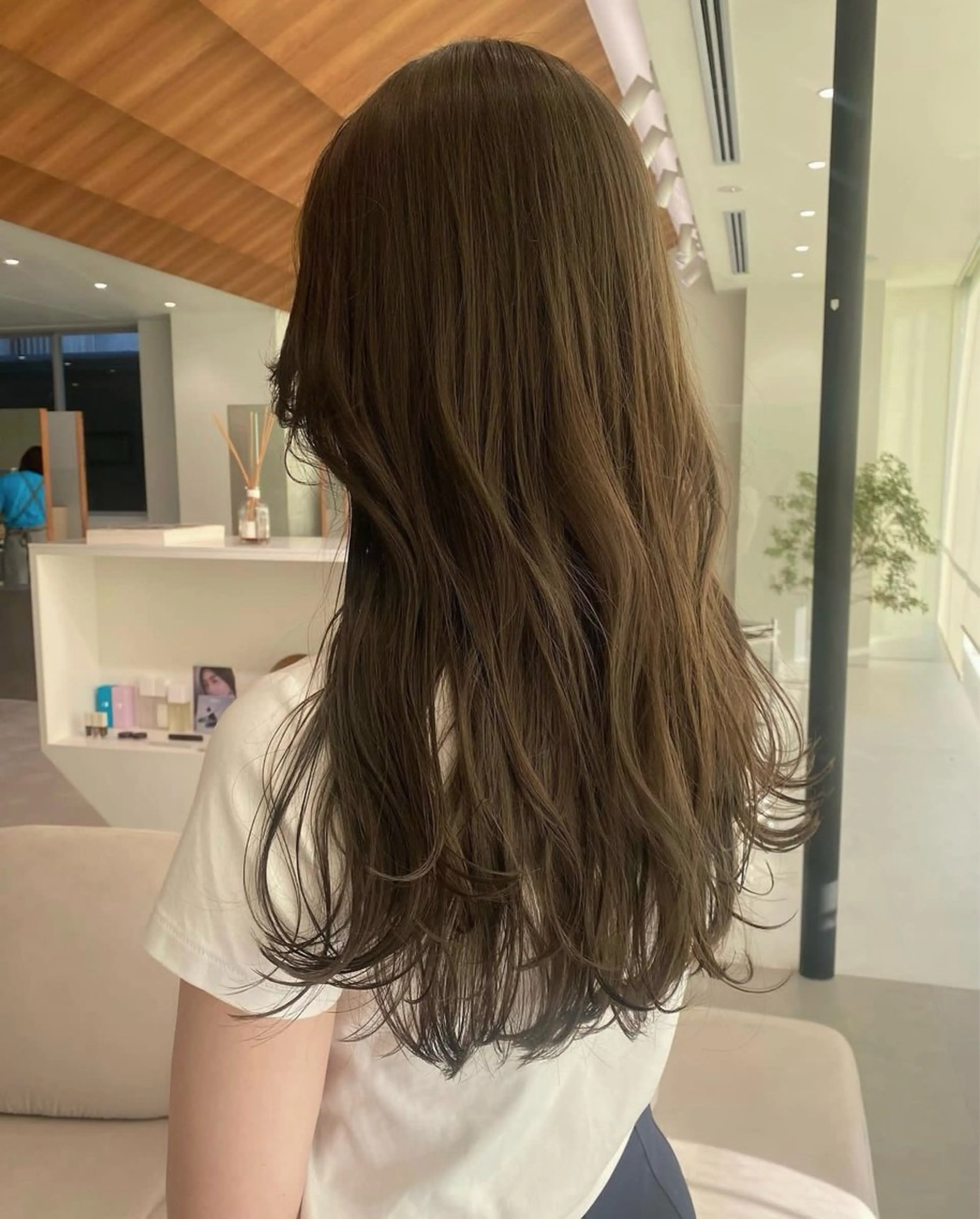 セミロング カット ヘアカラー トリートメント レイヤーカット/暖色 カラー/mao🎀のヘアスタイル