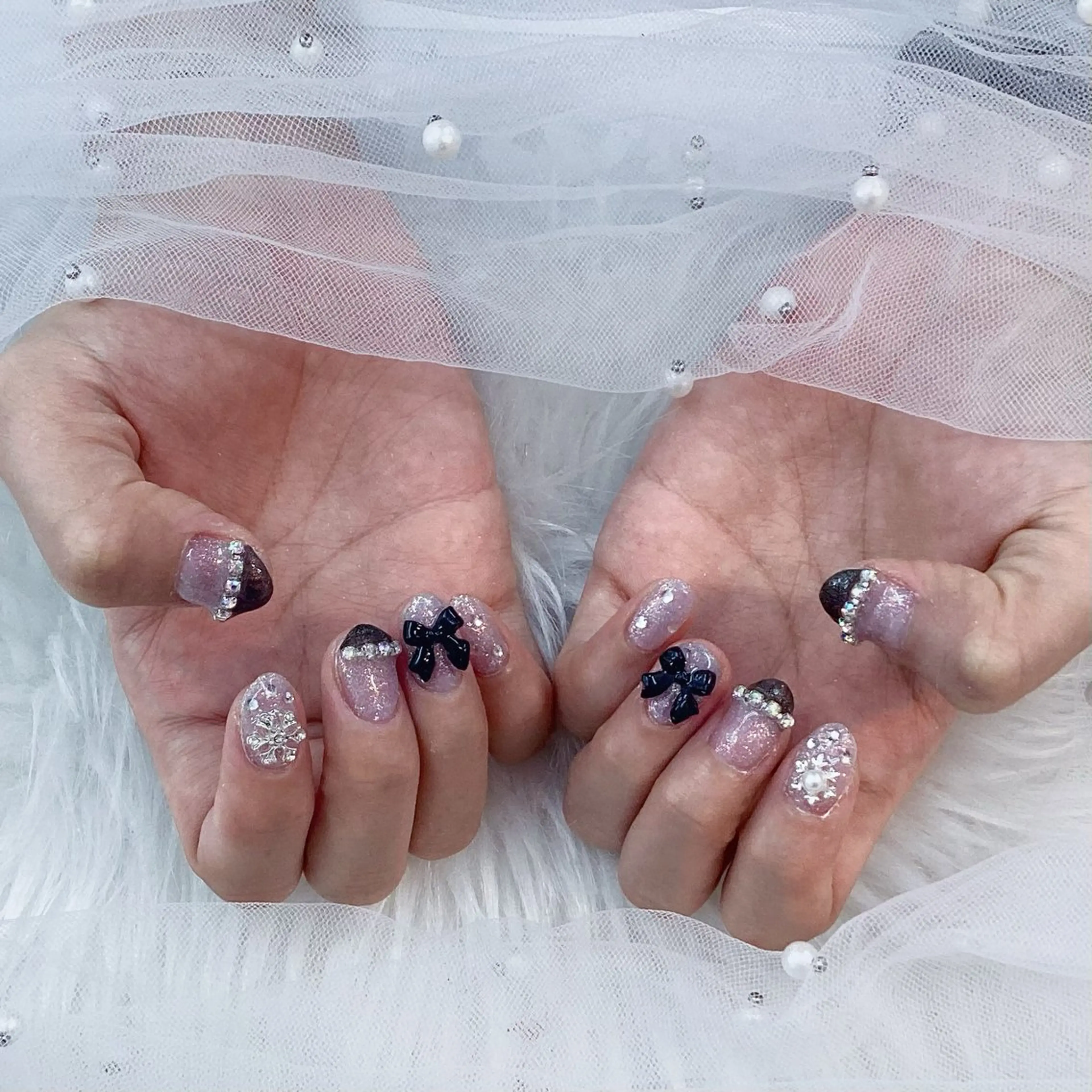 ネイル パーツ全部¥110 サロンミミのネイルデザイン