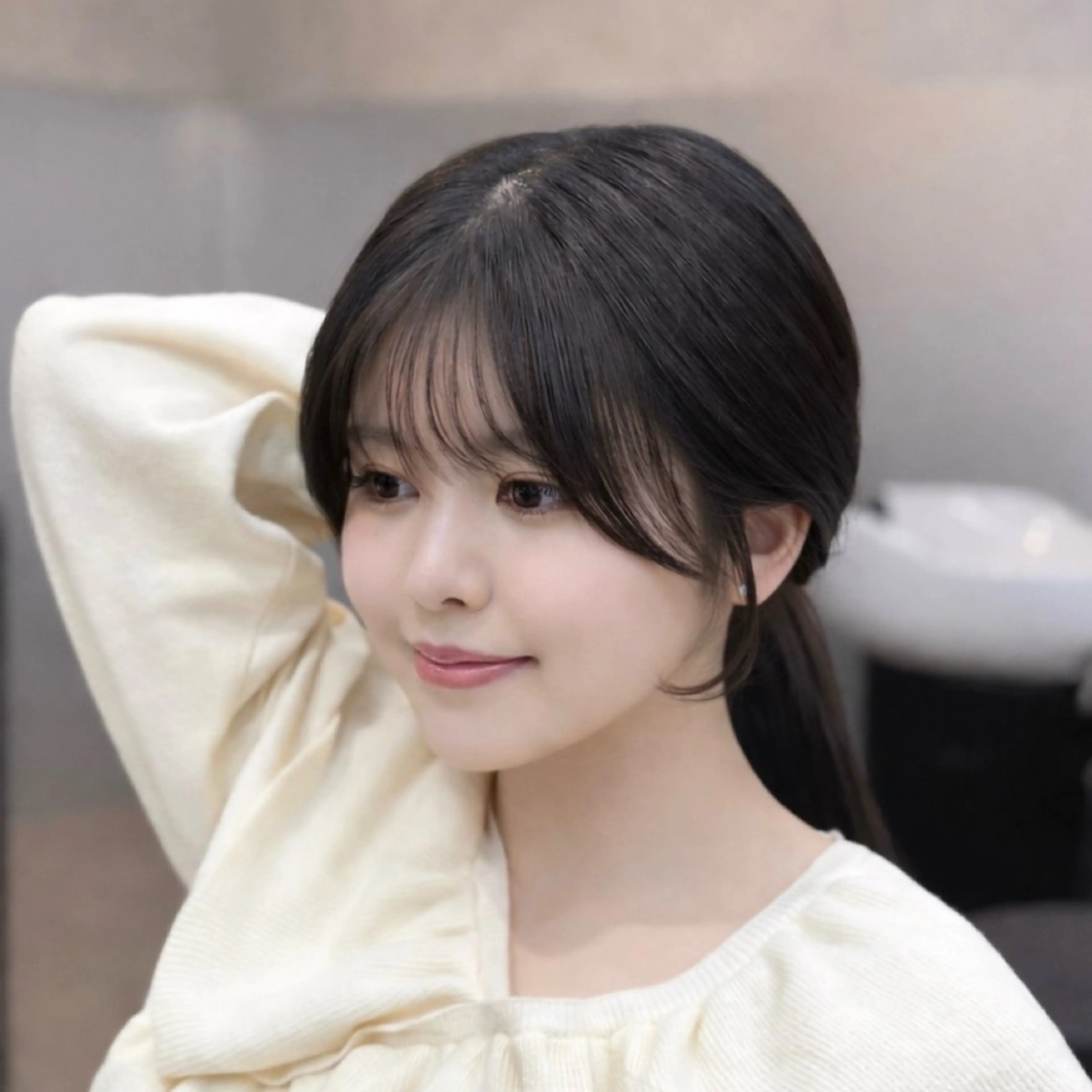 ミディアム カット ✨韓国ヘア✨ レイヤー✂️鎌倉楓麻のヘアスタイル